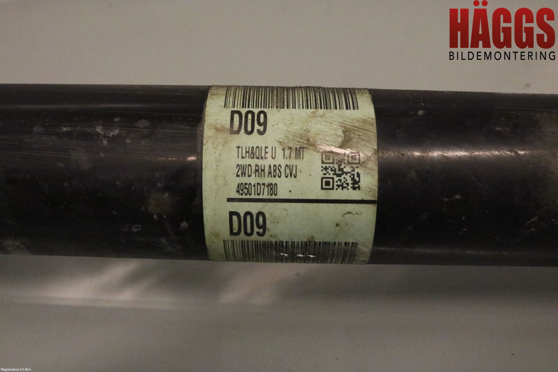 Kia SPORTAGE (QL) 16-21 Drivaxel Fram Höger