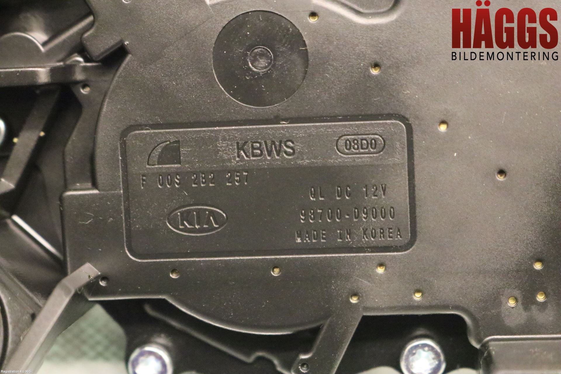 Kia SPORTAGE (QL) 16-21 Torkarmotor Baklucka