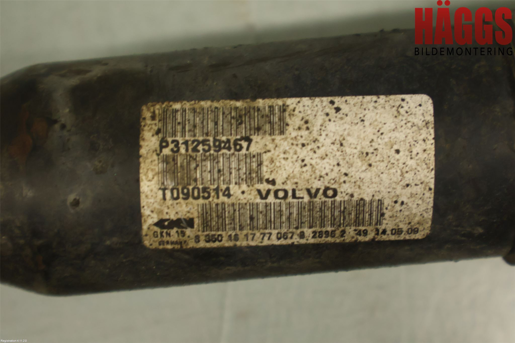 Volvo XC70 08-13 Drivaxel Fram Vänster