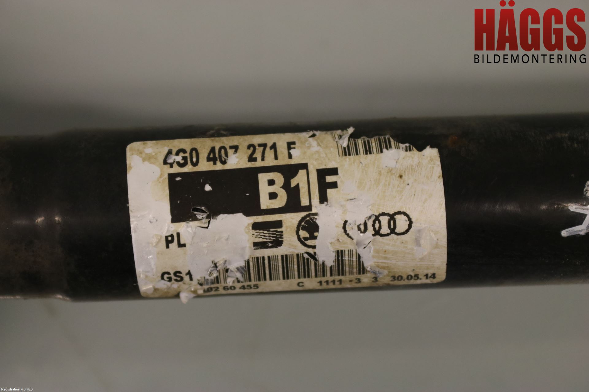 Audi A6 ALLROAD 12-18 Drivaxel Fram Höger