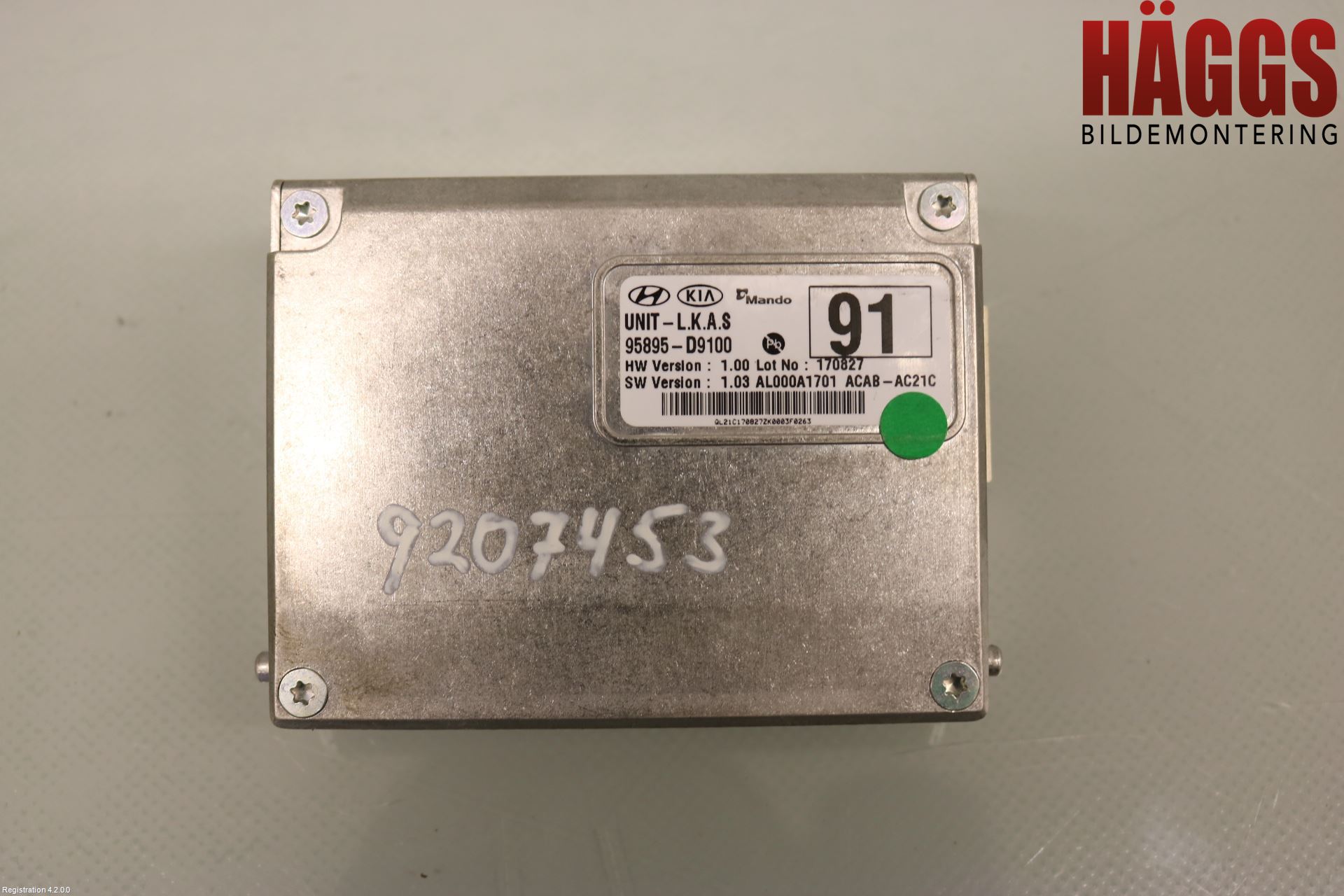 Kia SPORTAGE (QL) 16-21 Sensor Aktivt Kollisionsskydd
