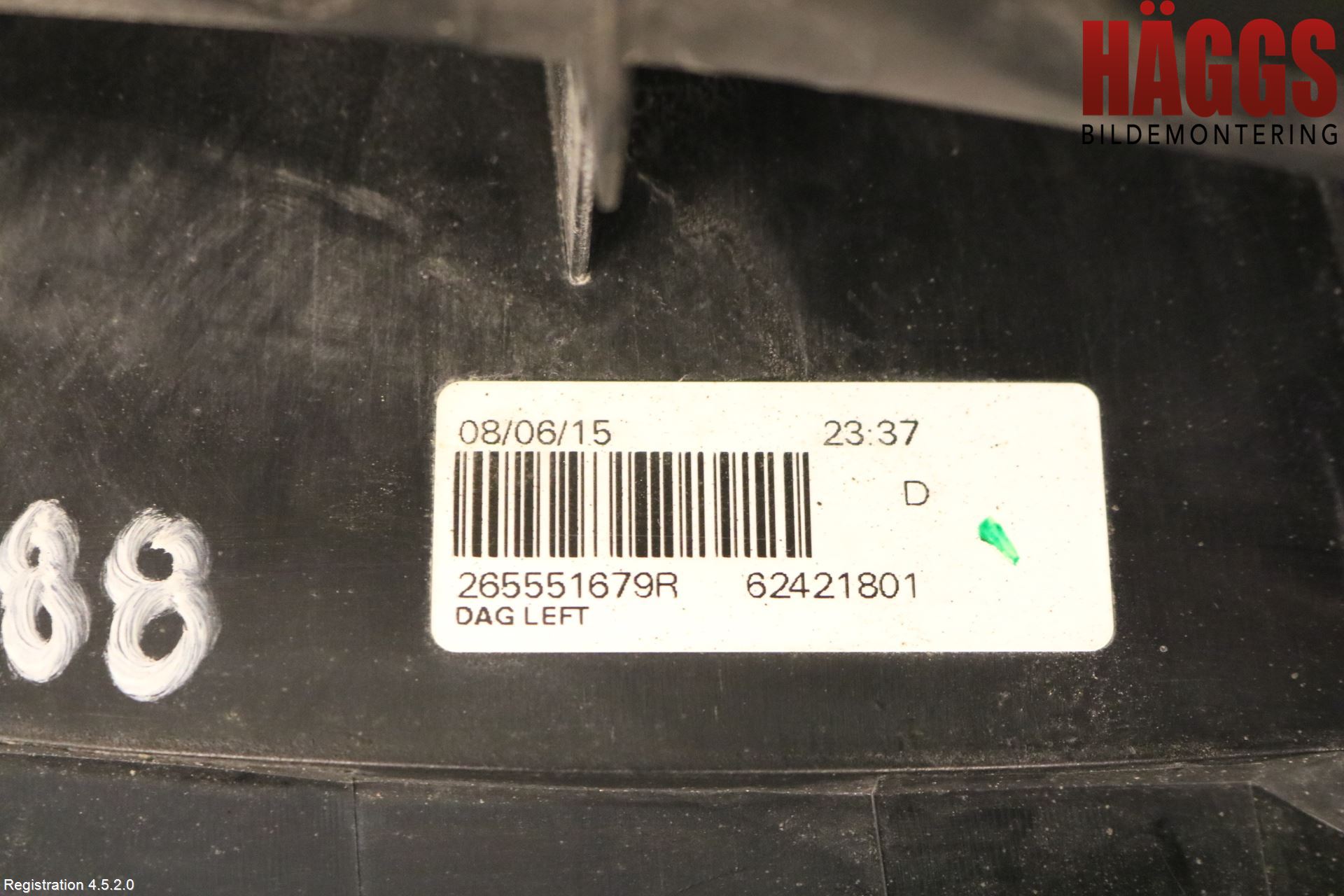 Dacia DUSTER 10-17 Bakljus Vänster