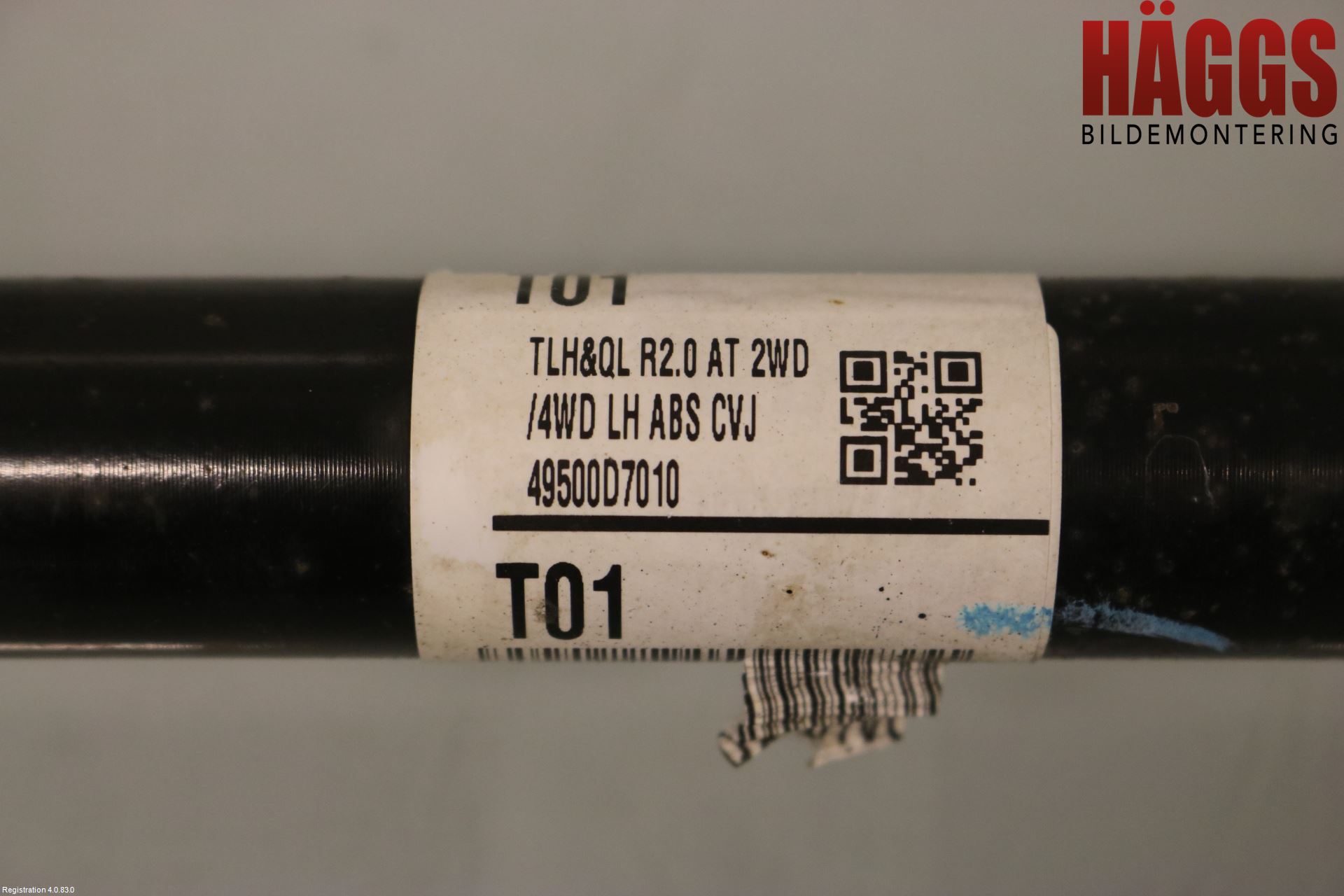 Kia SPORTAGE (QL) 16-21 Drivaxel Fram Vänster