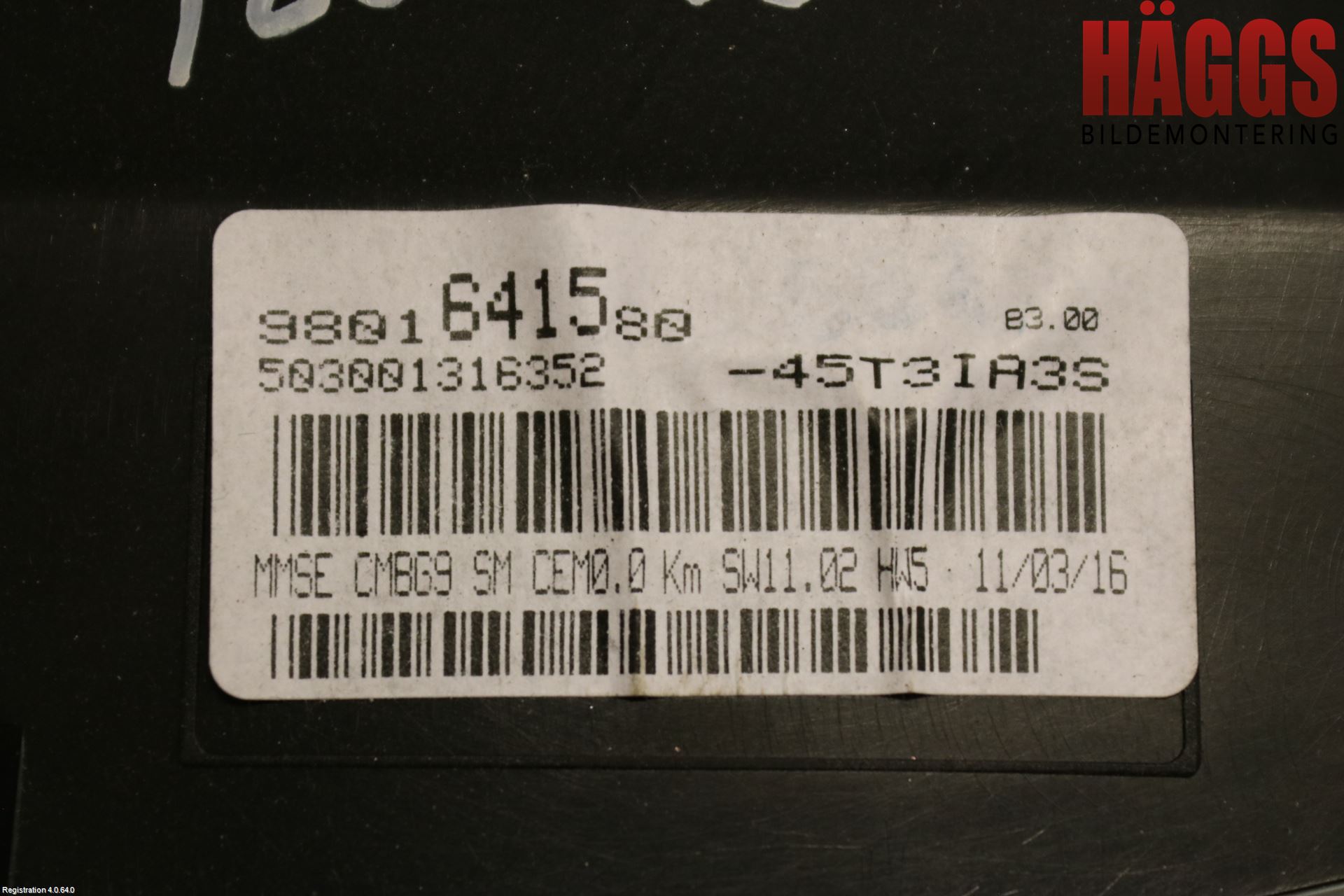 Peugeot EXPERT 15-16 Instrument Komb