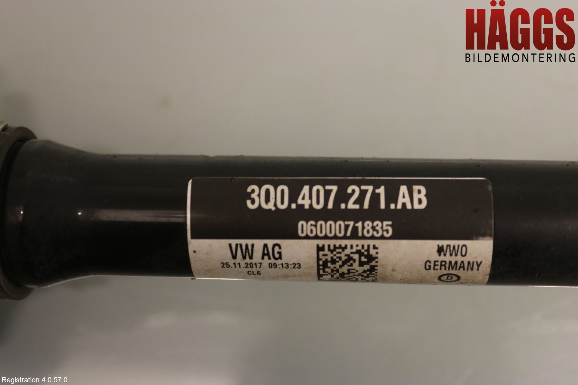 Volkswagen VW TIGUAN 16-24 Drivaxel Fram Vänster