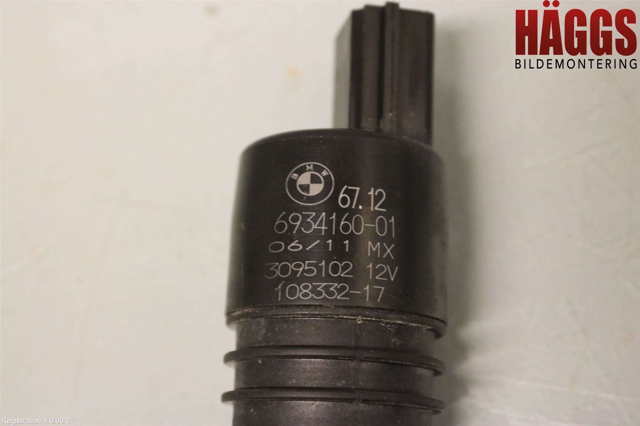 BMW X5 E70 07-13 Spolarpump Vindruta