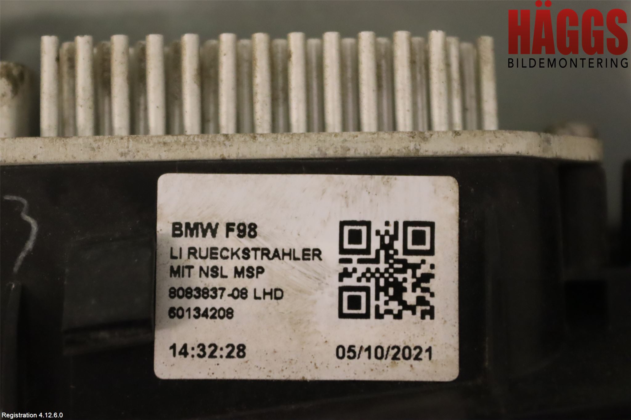 BMW X4 G02 18- Dimljus/Reflex Bak