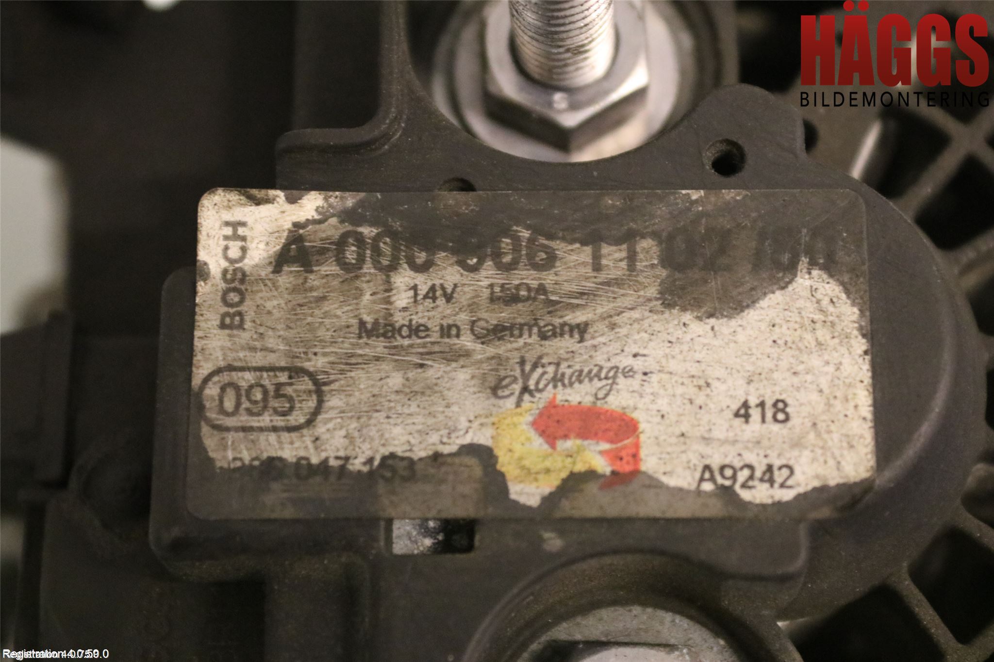 Mercedes-Benz MB C-KLASS (W204) 07-15 Generator