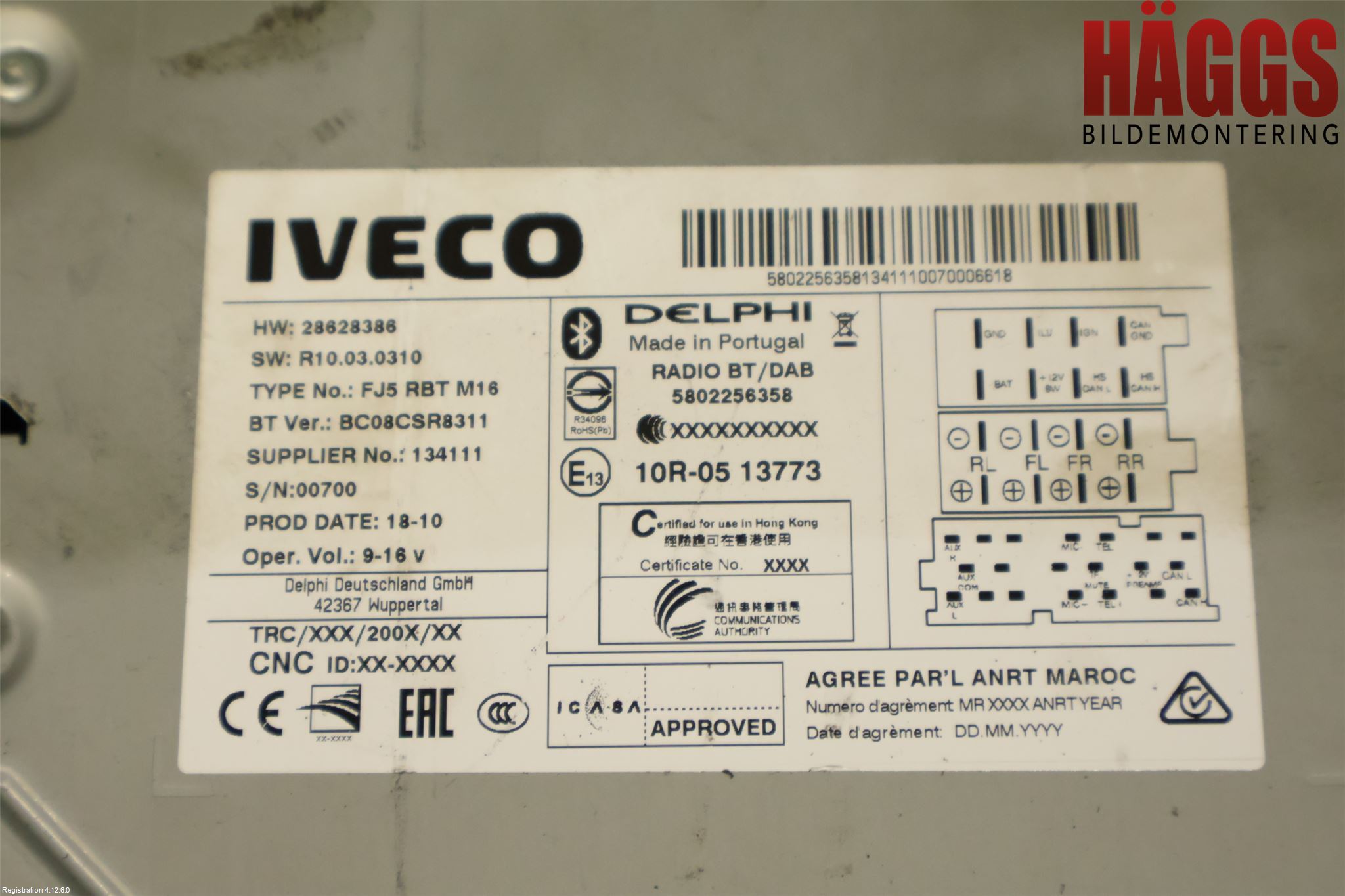 Iveco DAILY 14->> Cd Radio - Multimediapanel