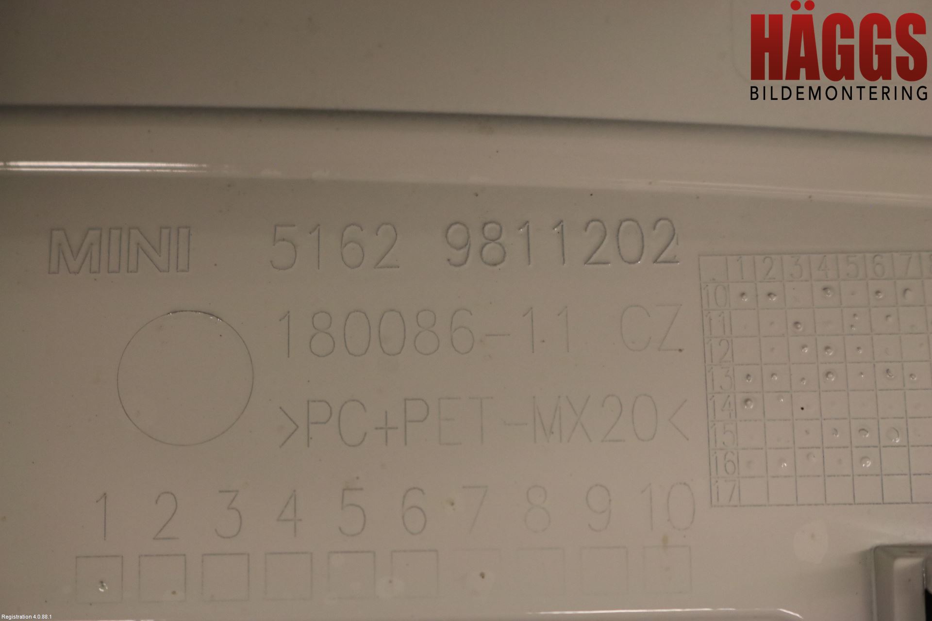 Mini COUNTRYMAN R60 11-16 Spoiler Baklucka