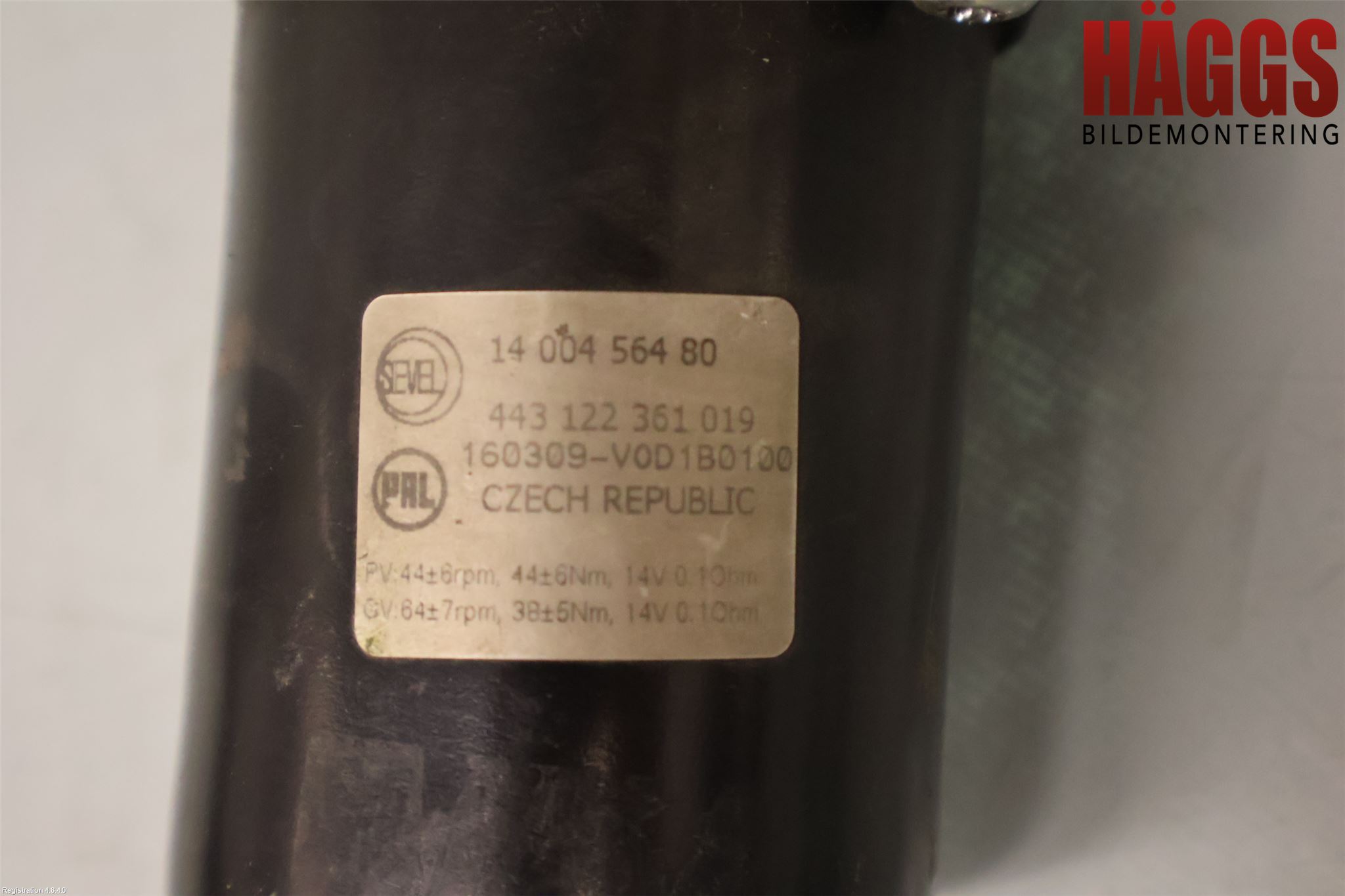 Peugeot EXPERT 15-16 Torkarmotor Vindruta