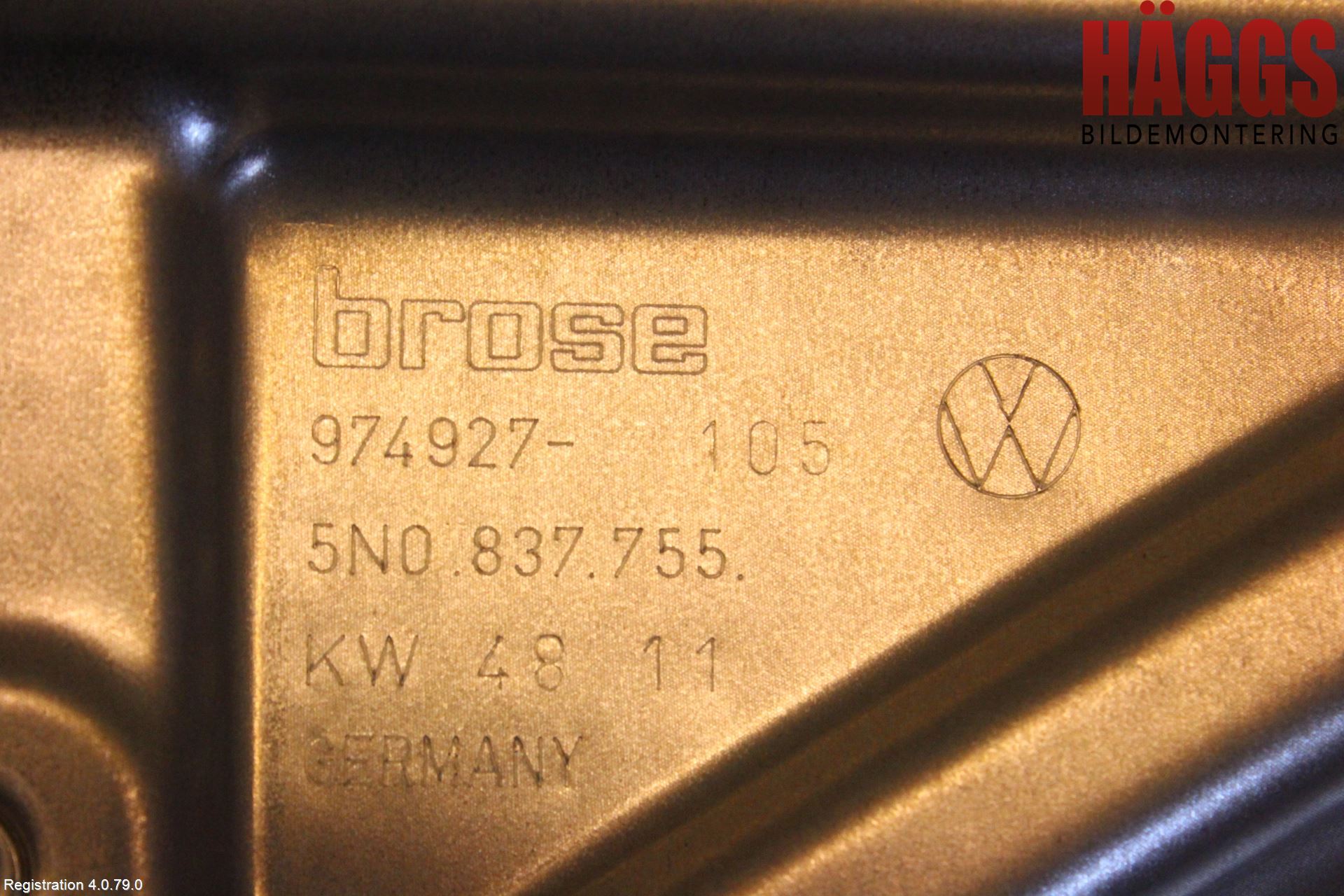 Volkswagen VW TIGUAN 07-16 Fönsterhissmekanism