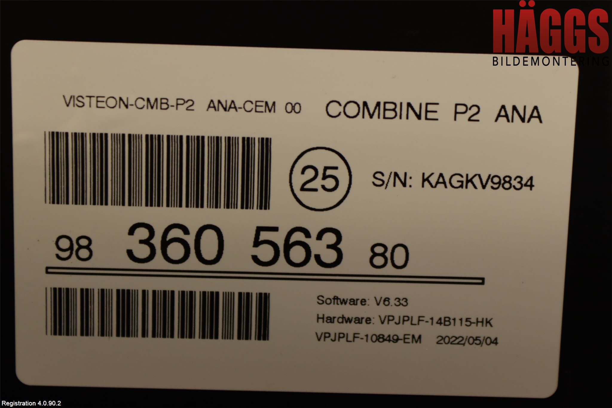 Peugeot 208/E-208 20- Instrument Komb