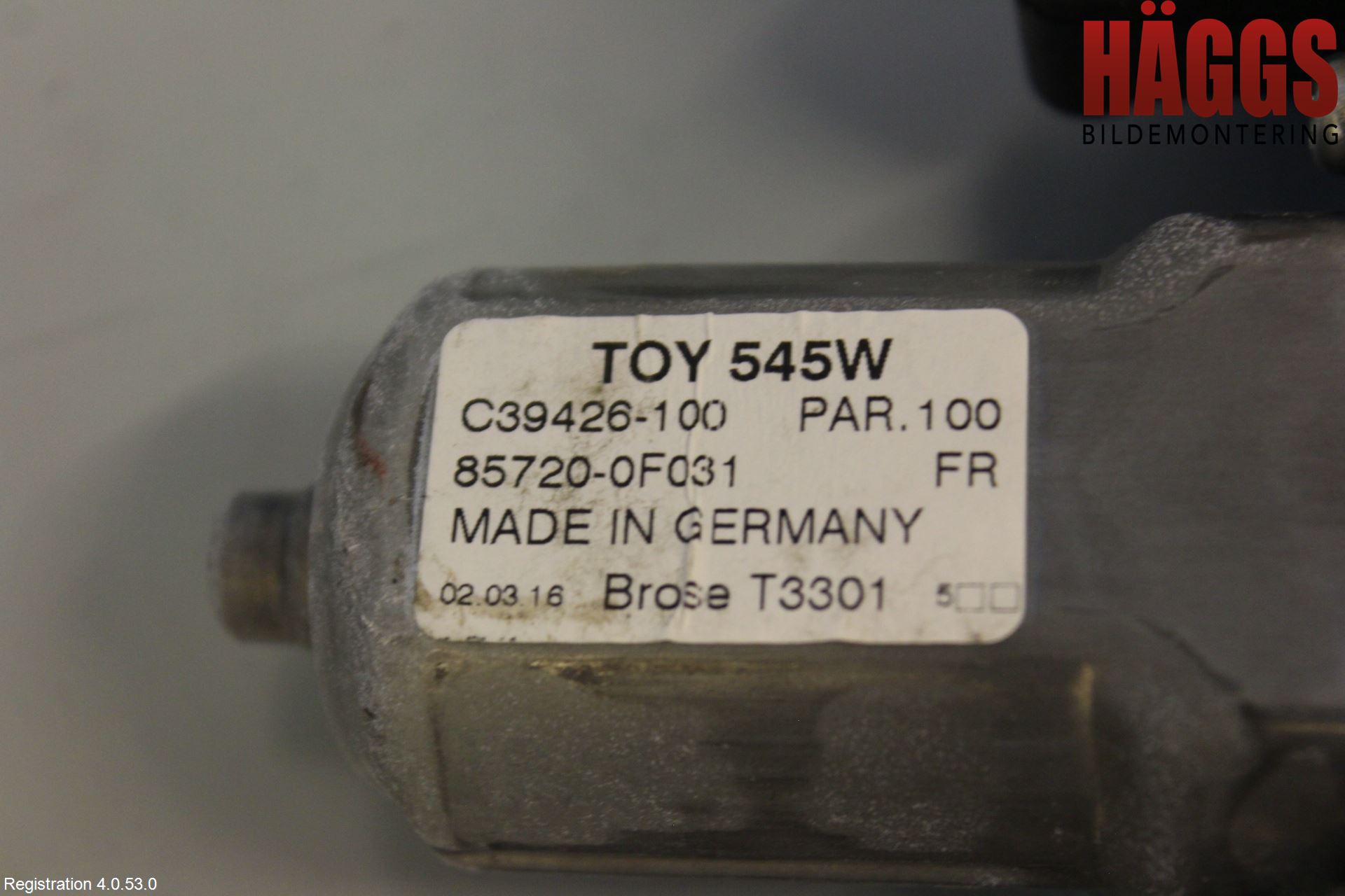 Toyota VERSO 09-18 Fönsterhiss El Kompl