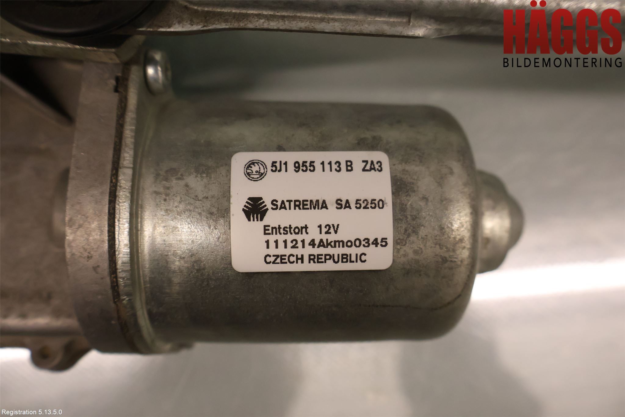 Skoda FABIA 07-14 Torkarmotor Vindruta