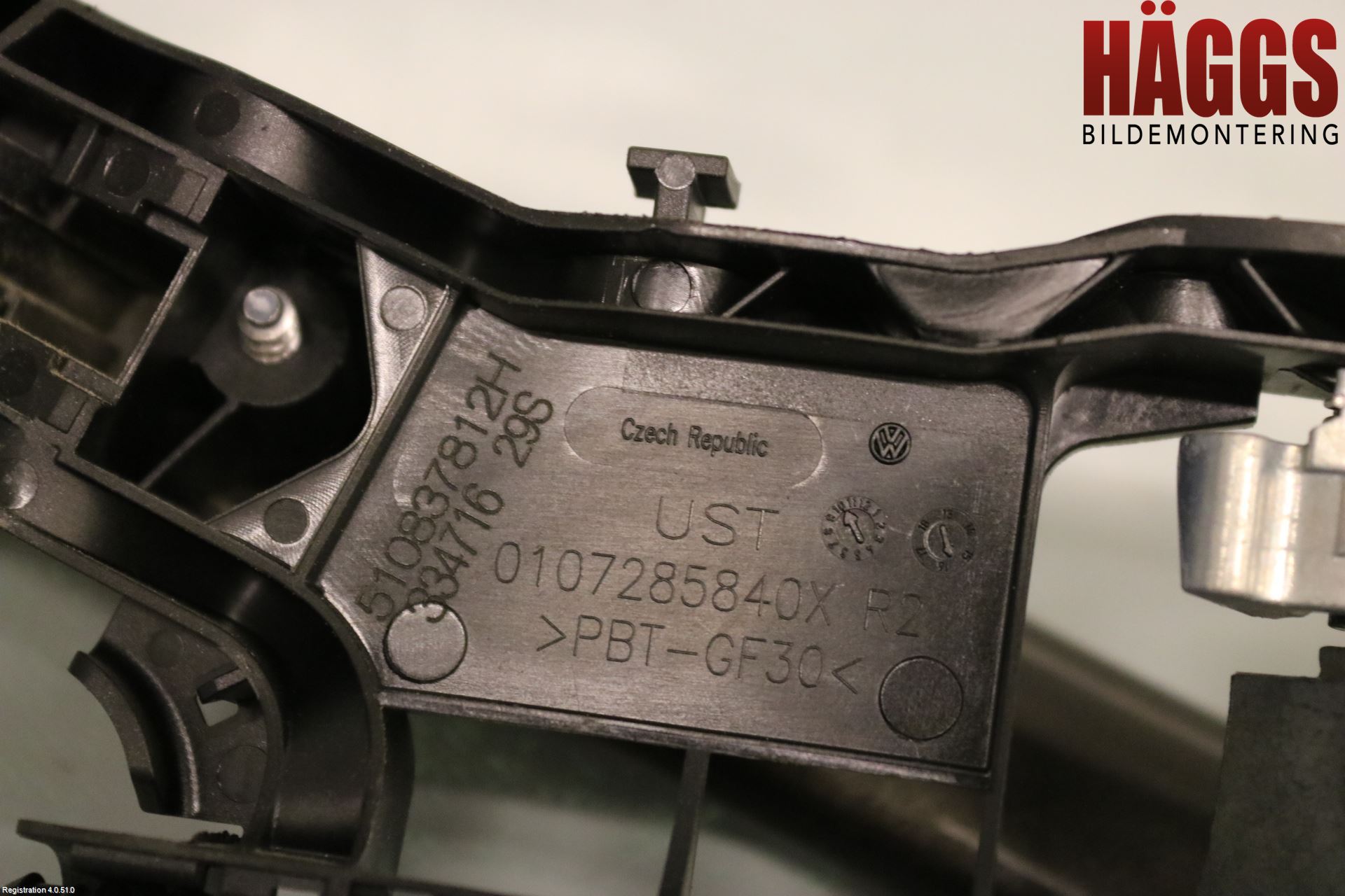Volkswagen VW PASSAT 15-19 Dörrhandtag Yttre Hö