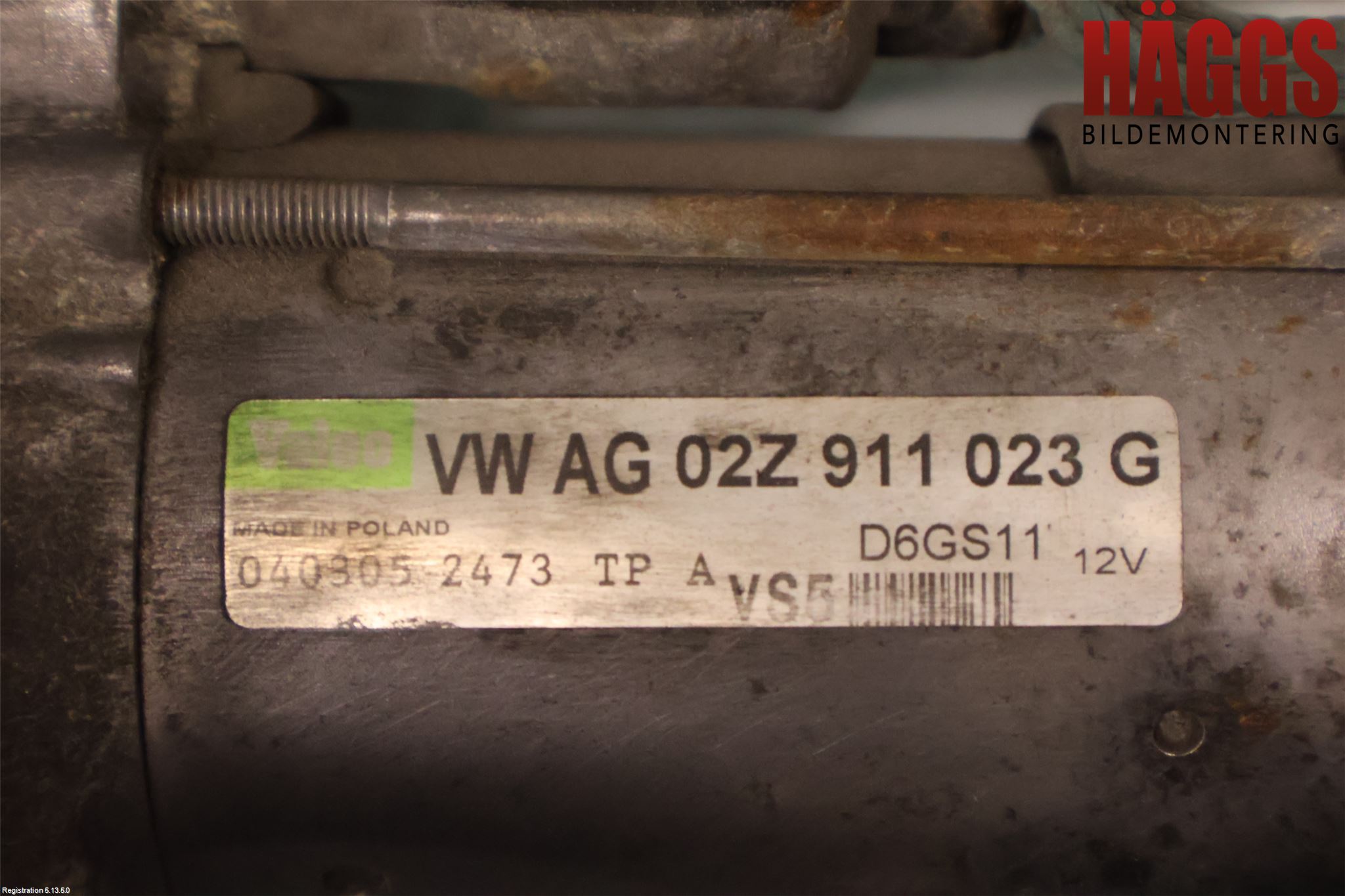 Volkswagen VW PASSAT 05-11 Startmotor