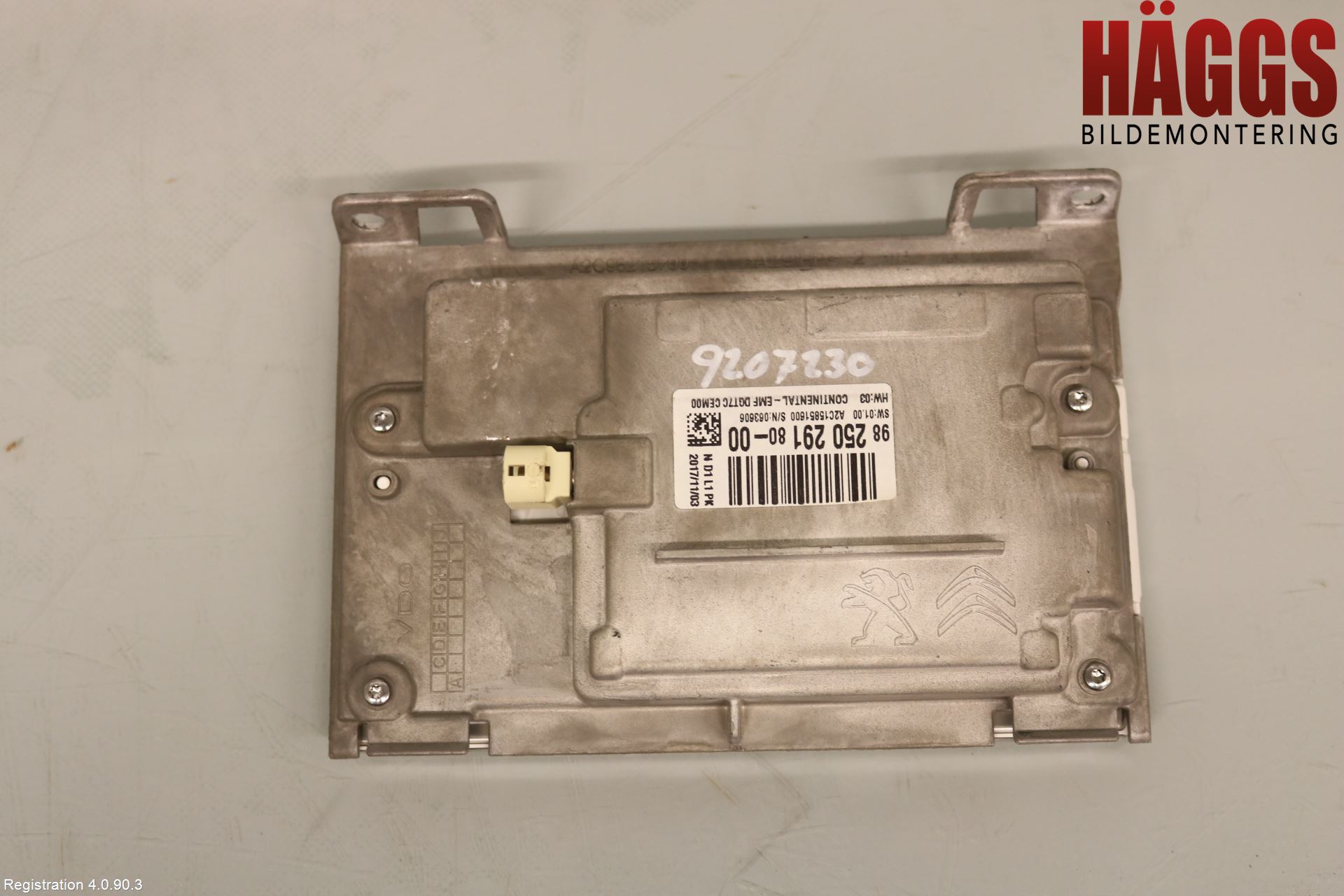 Peugeot 2008 13-20 Bildskärm