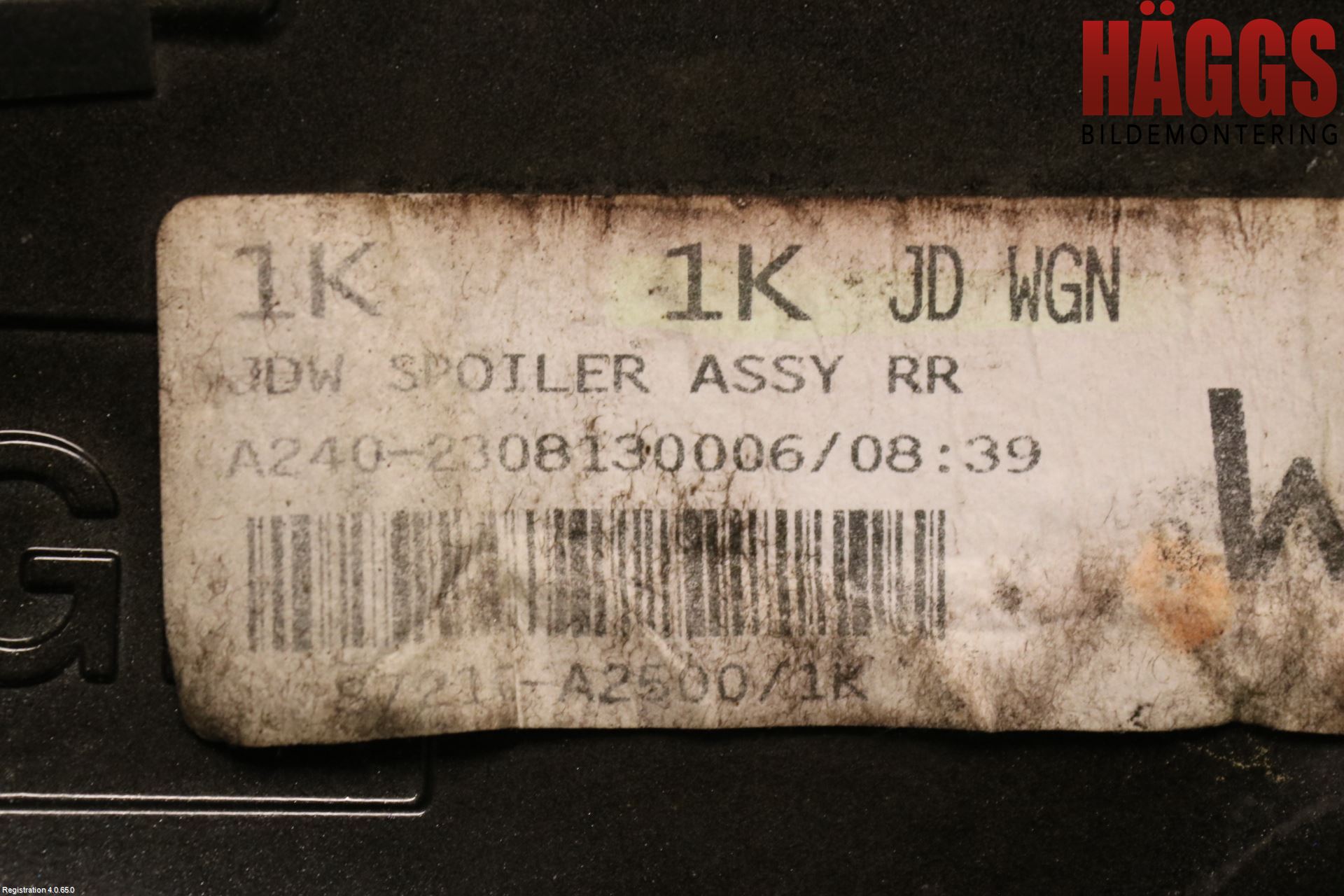 Kia CEED 12-18 Spoiler Baklucka