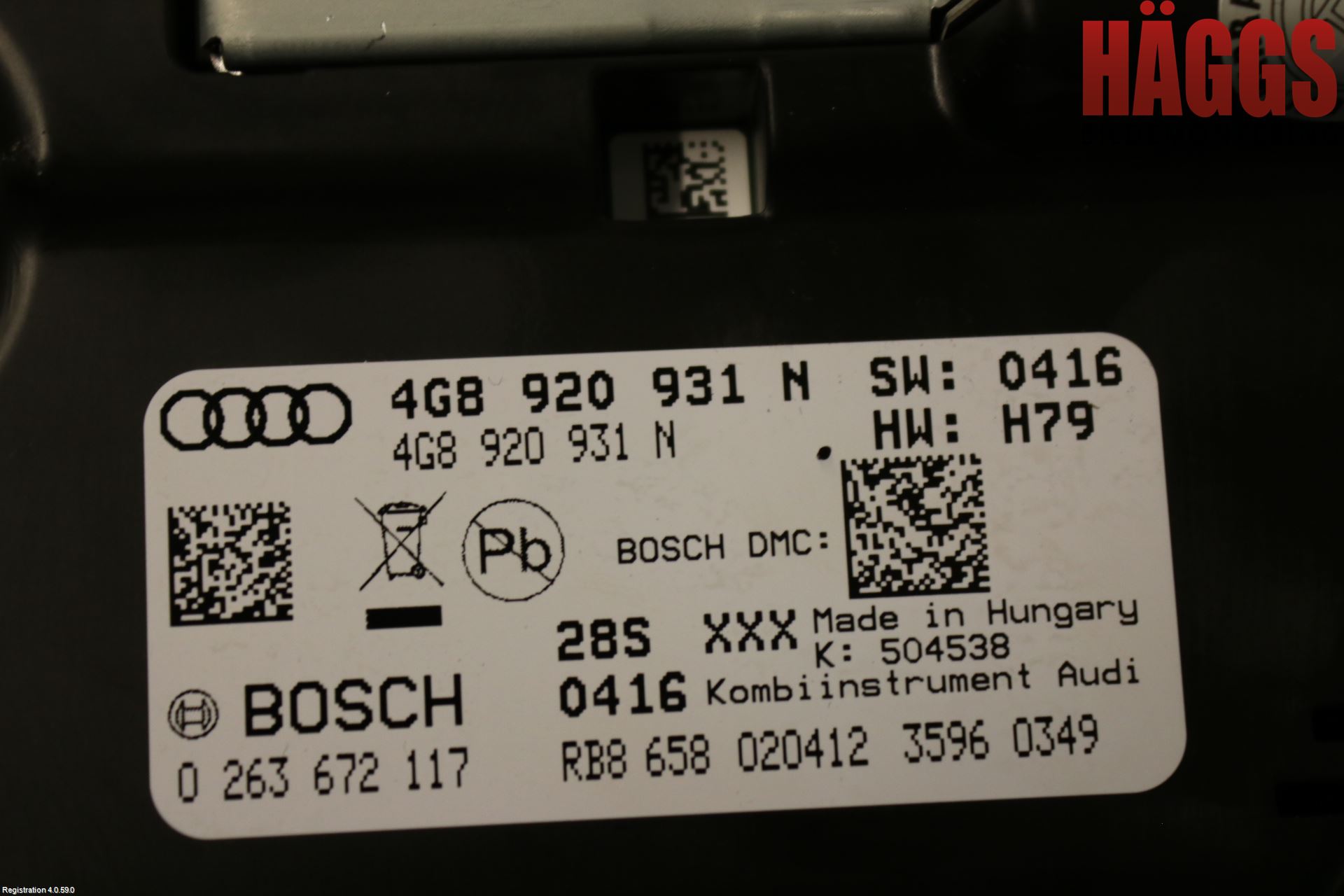 Audi A6/S6 4G 11-18 Instrument Komb