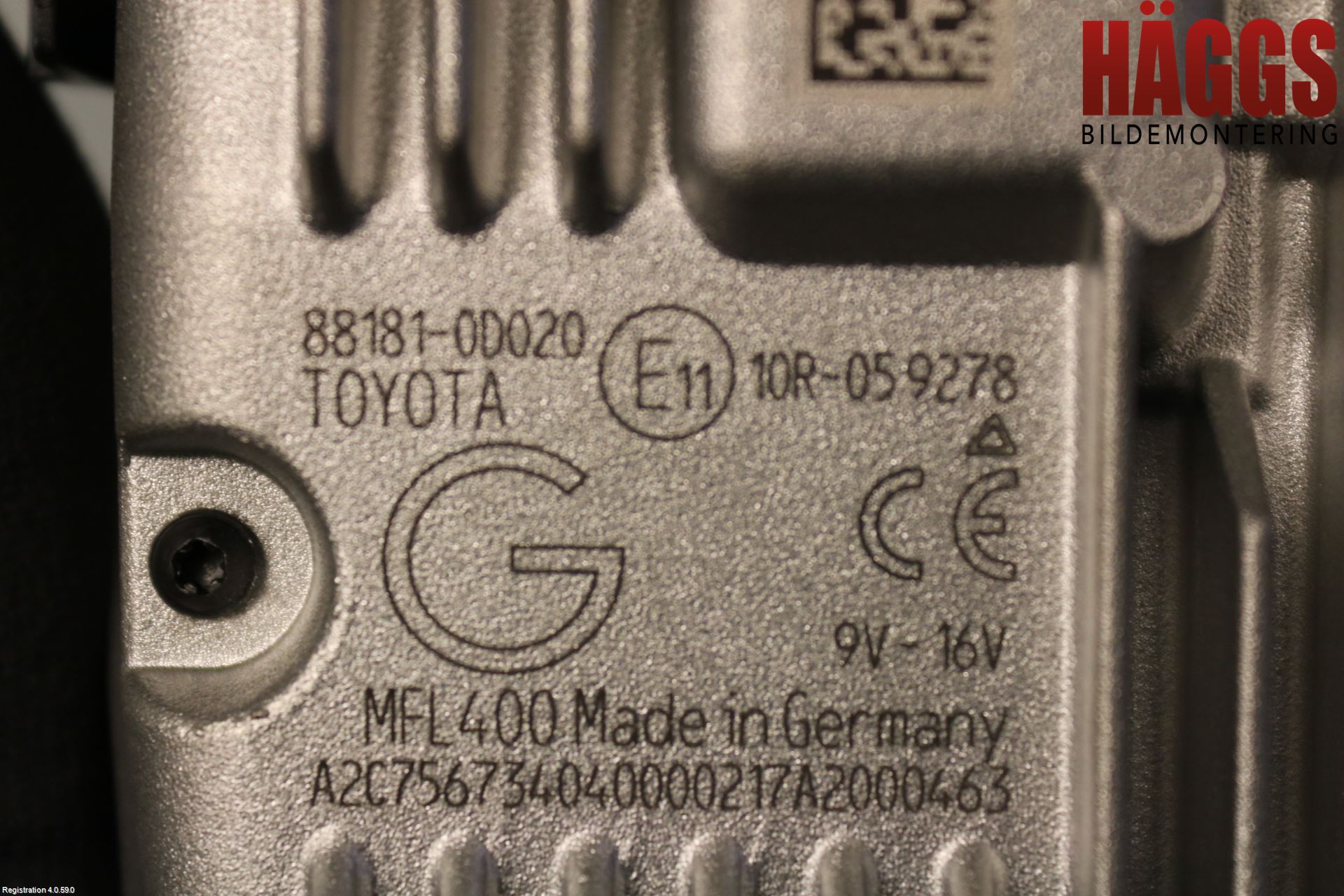 Toyota YARIS XP130 15-20 Sensor Aktivt Kollisionsskydd