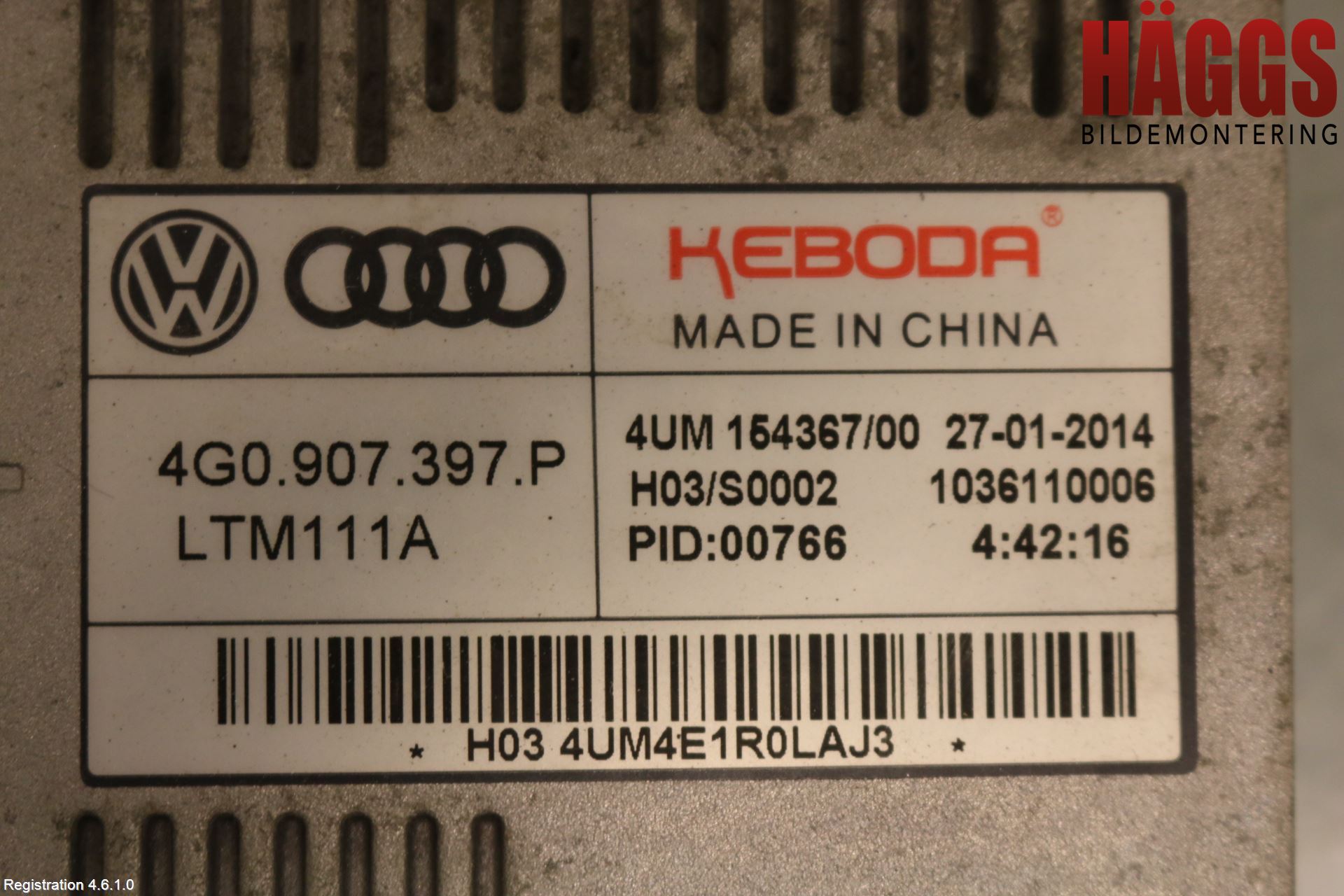 Audi A6/S6 4G 11-18 Styrenhet Strålkastare