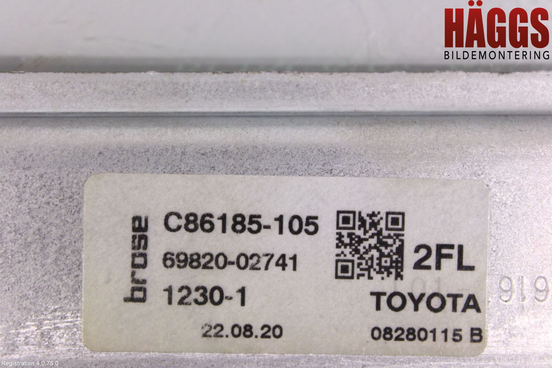 Toyota COROLLA 19- Fönsterhiss El Kompl