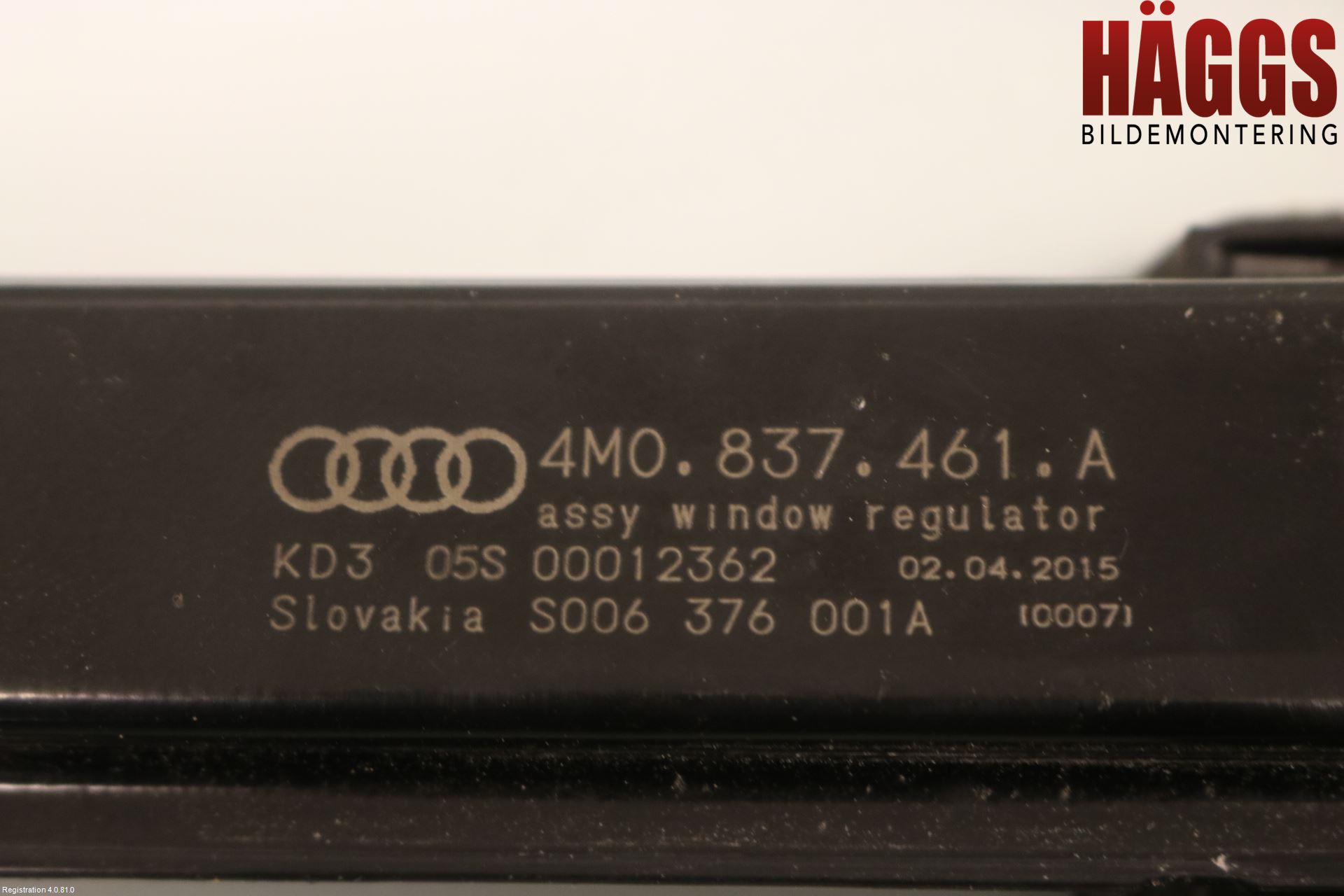Audi Q7/SQ7 Fönsterhissmekanism