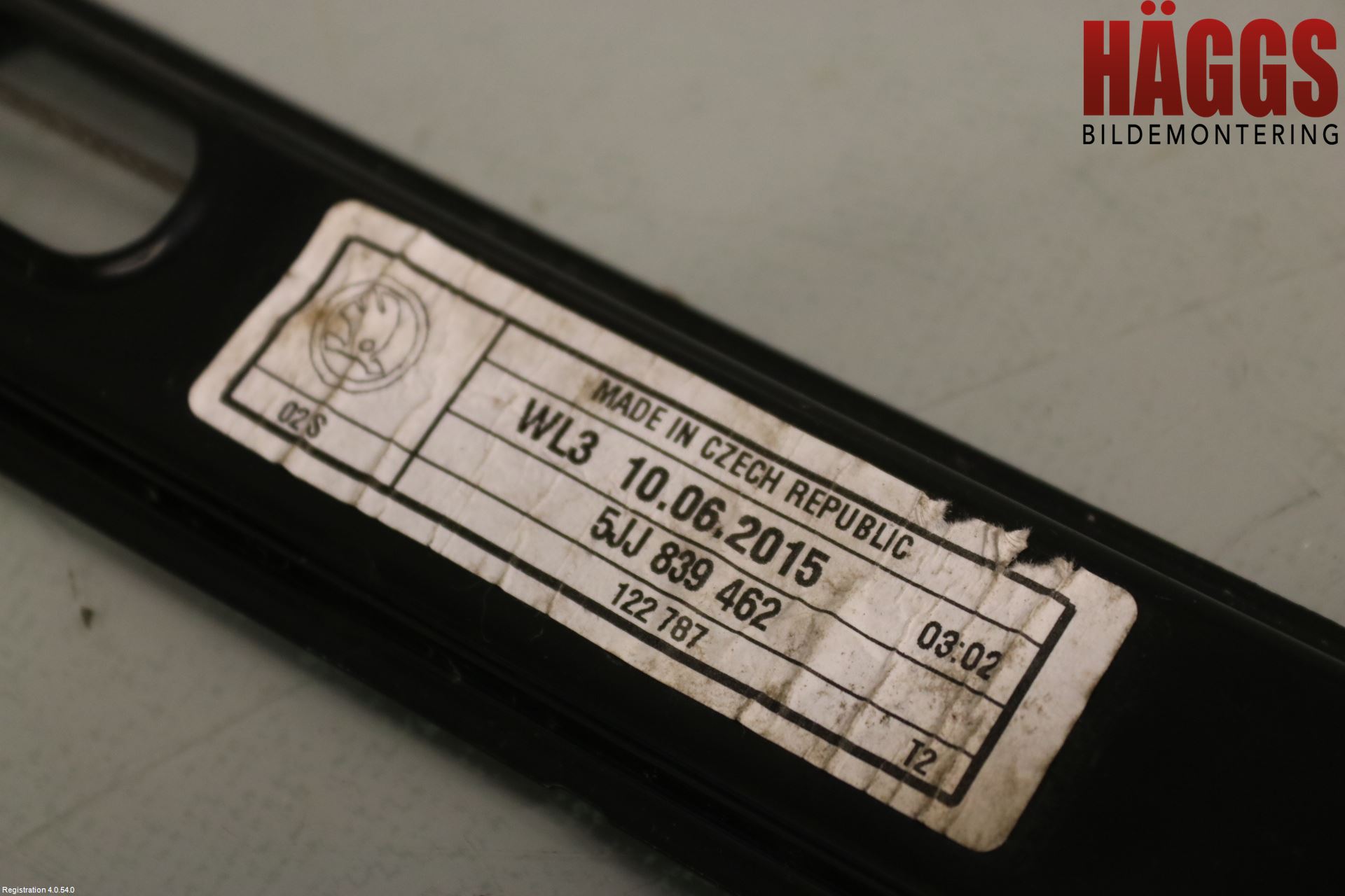 Skoda RAPID Fönsterhissmekanism