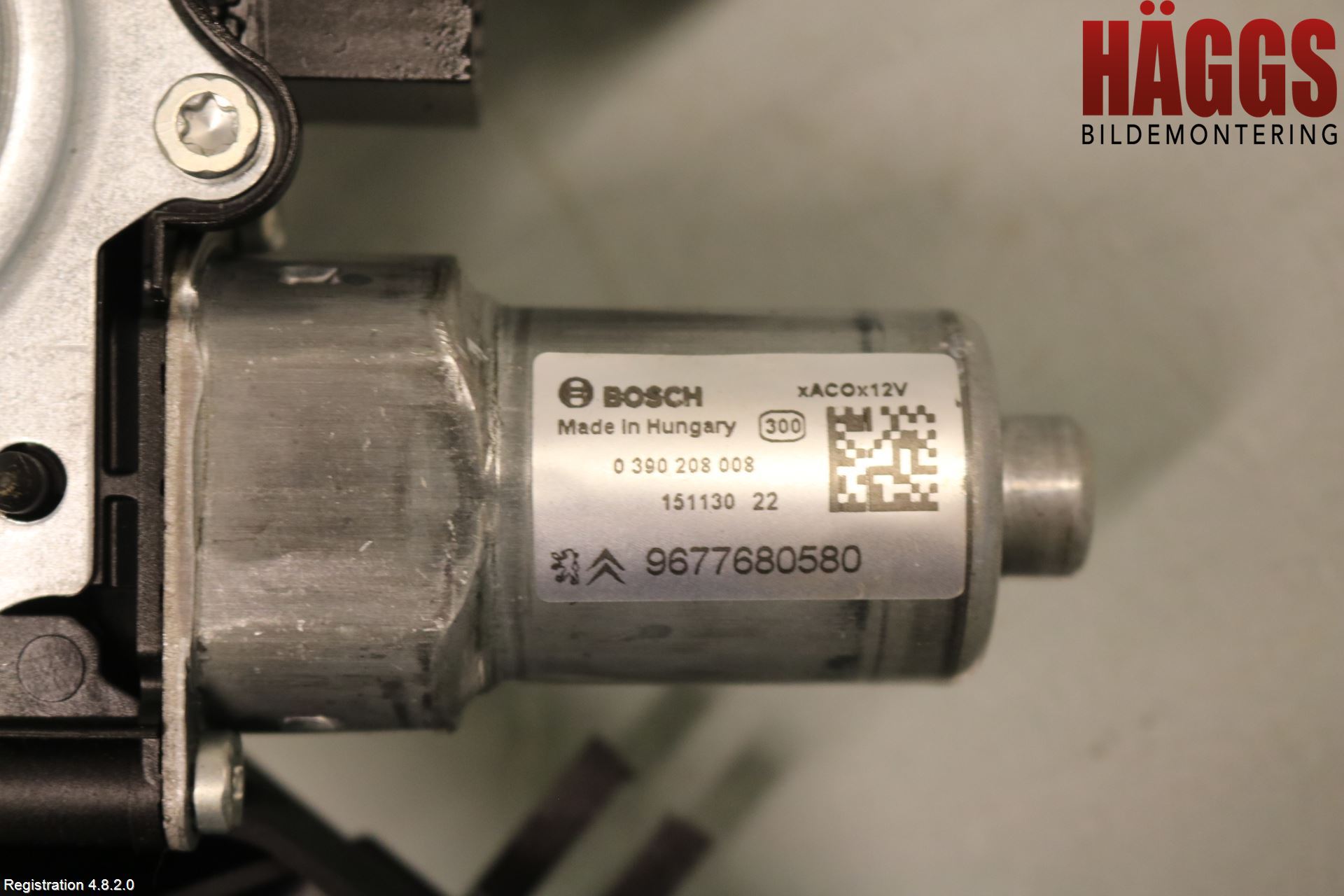 Citroen C4 GRAND PICASSO 14-18 Torkarmotor Baklucka