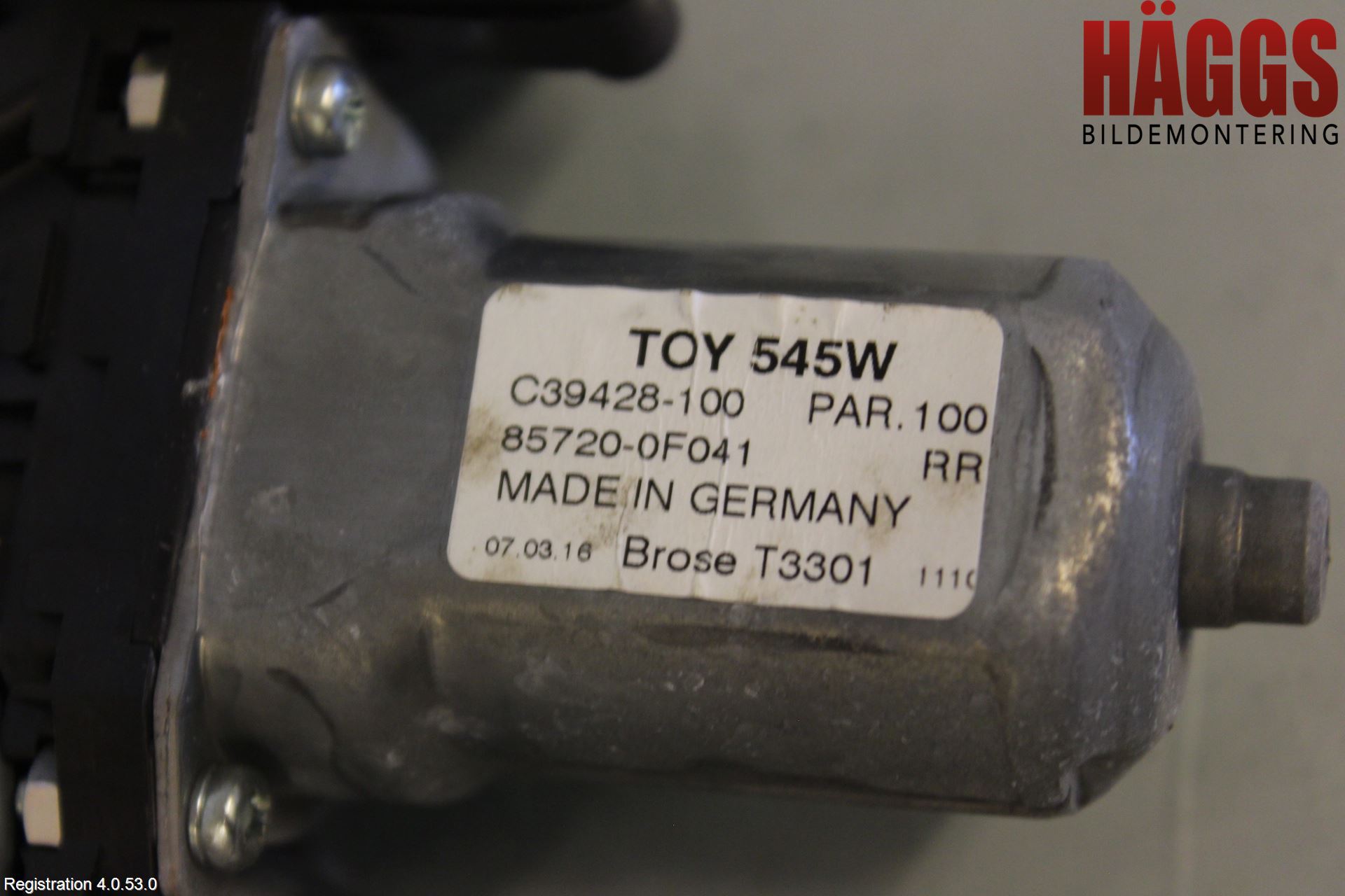 Toyota VERSO 09-18 Fönsterhiss El Kompl
