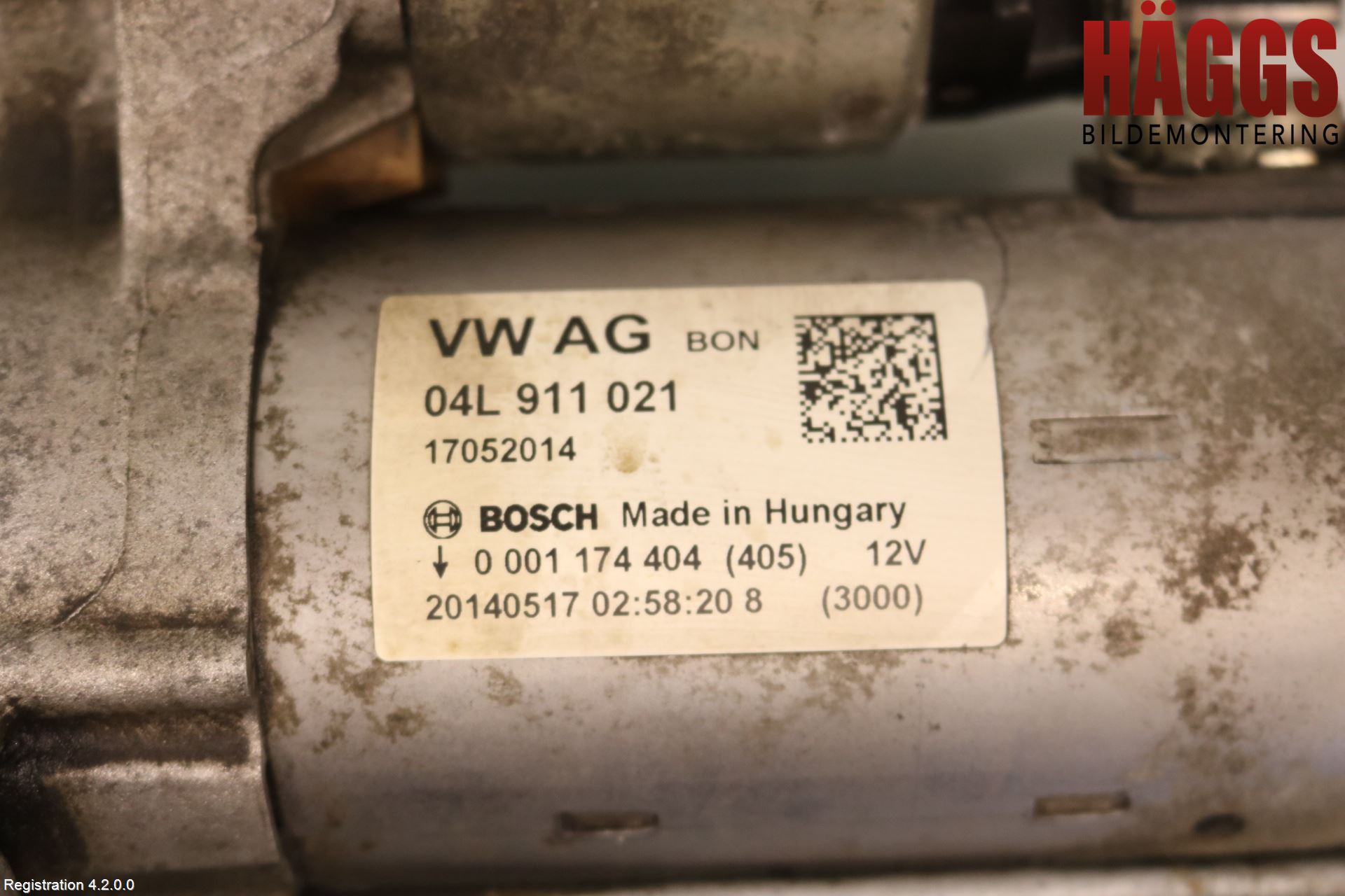 Audi A4 12-15 Startmotor Diesel