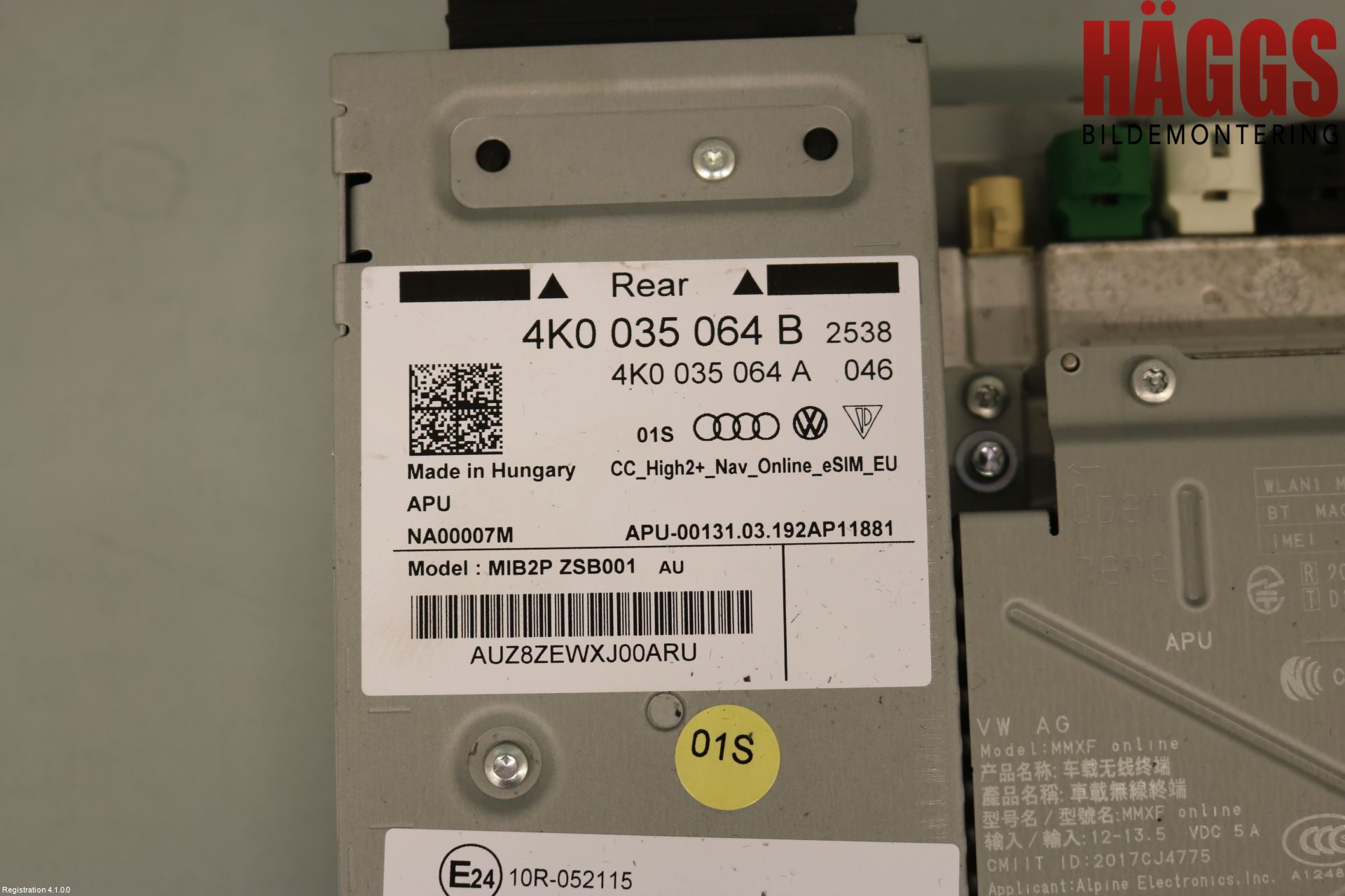 Audi A6 F2/C8 19- Styrenhet Multimedia