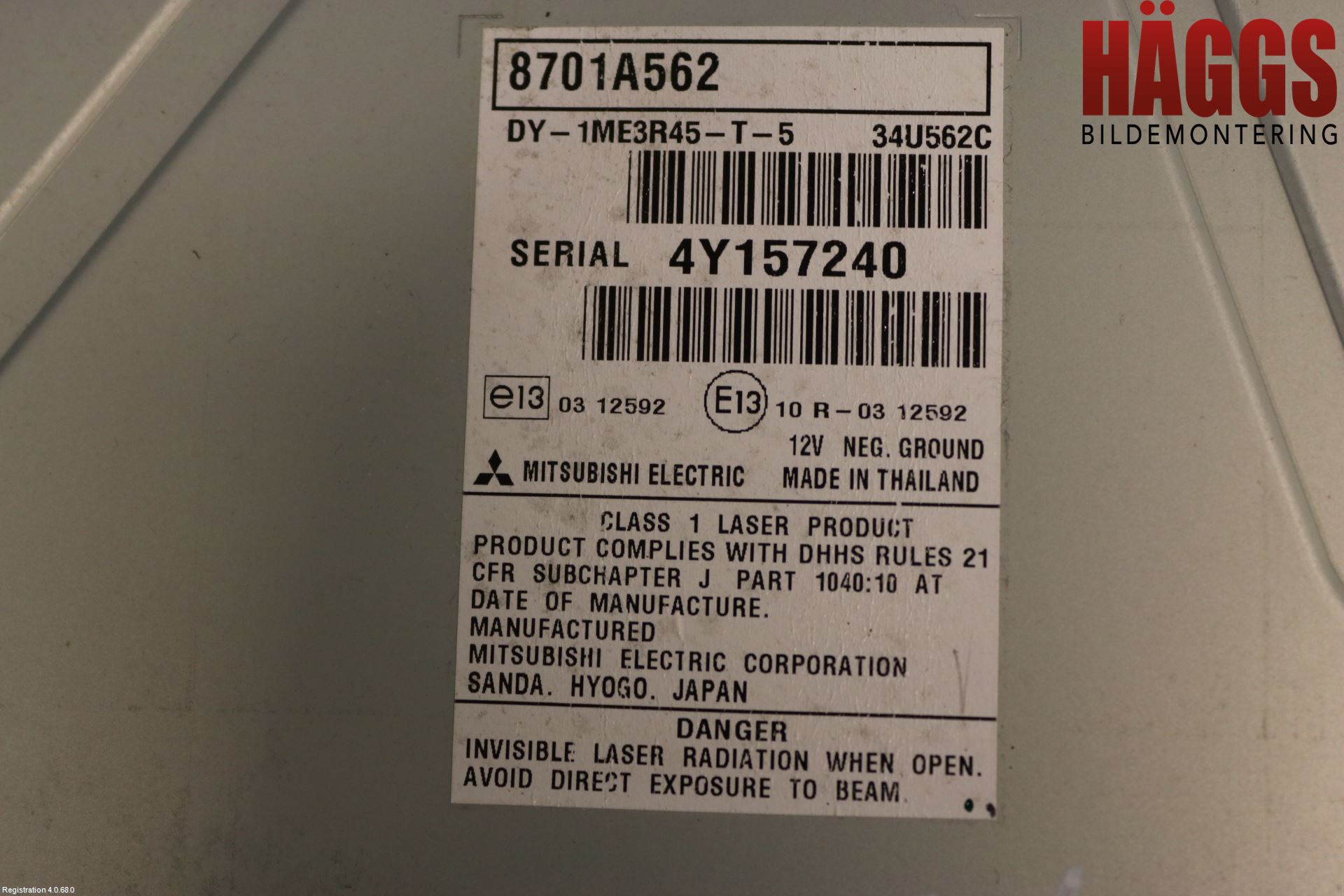 Mitsubishi ASX 10-22 Cd Radio - Multimediapanel