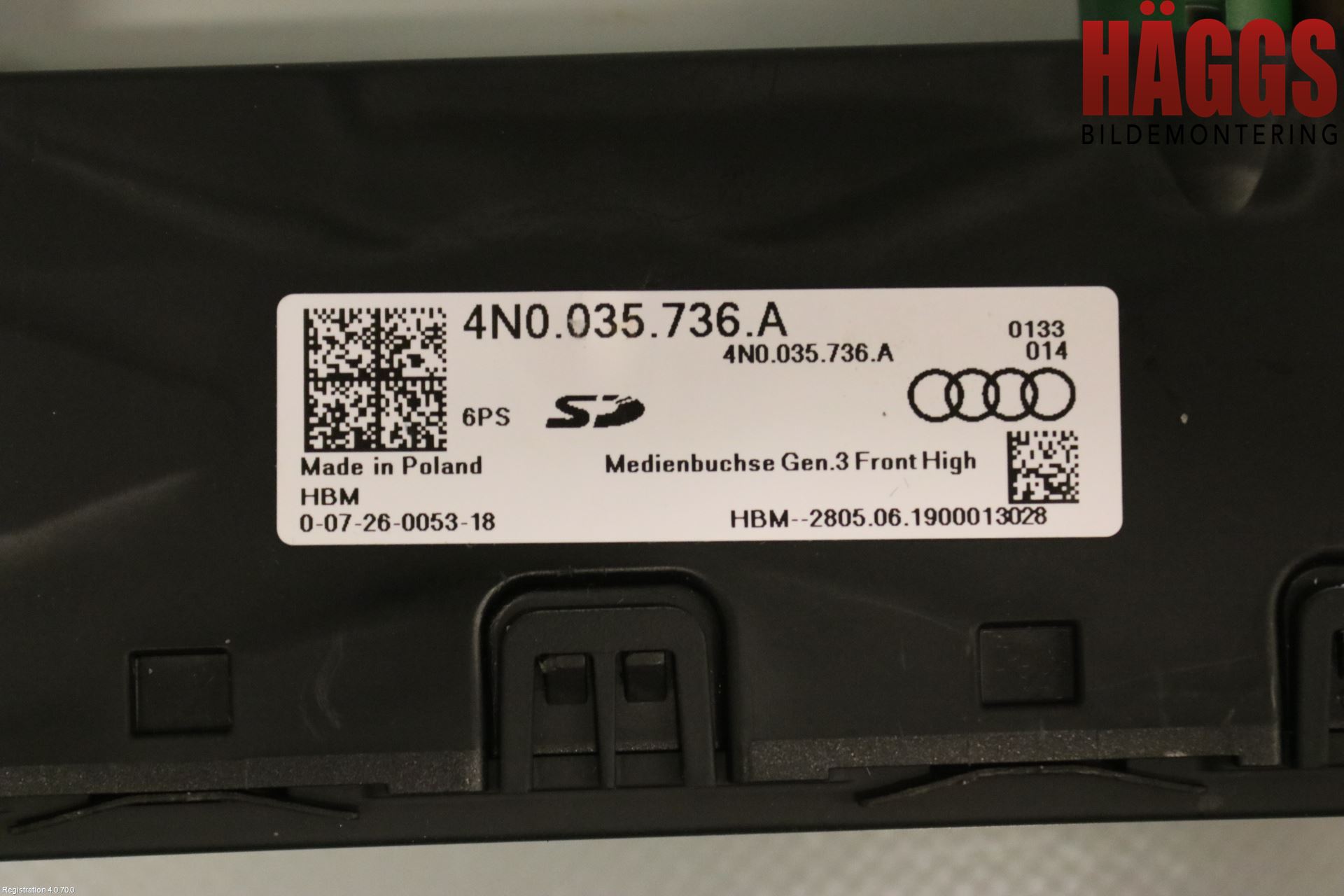 Audi A6 F2/C8 19- Usb Connection