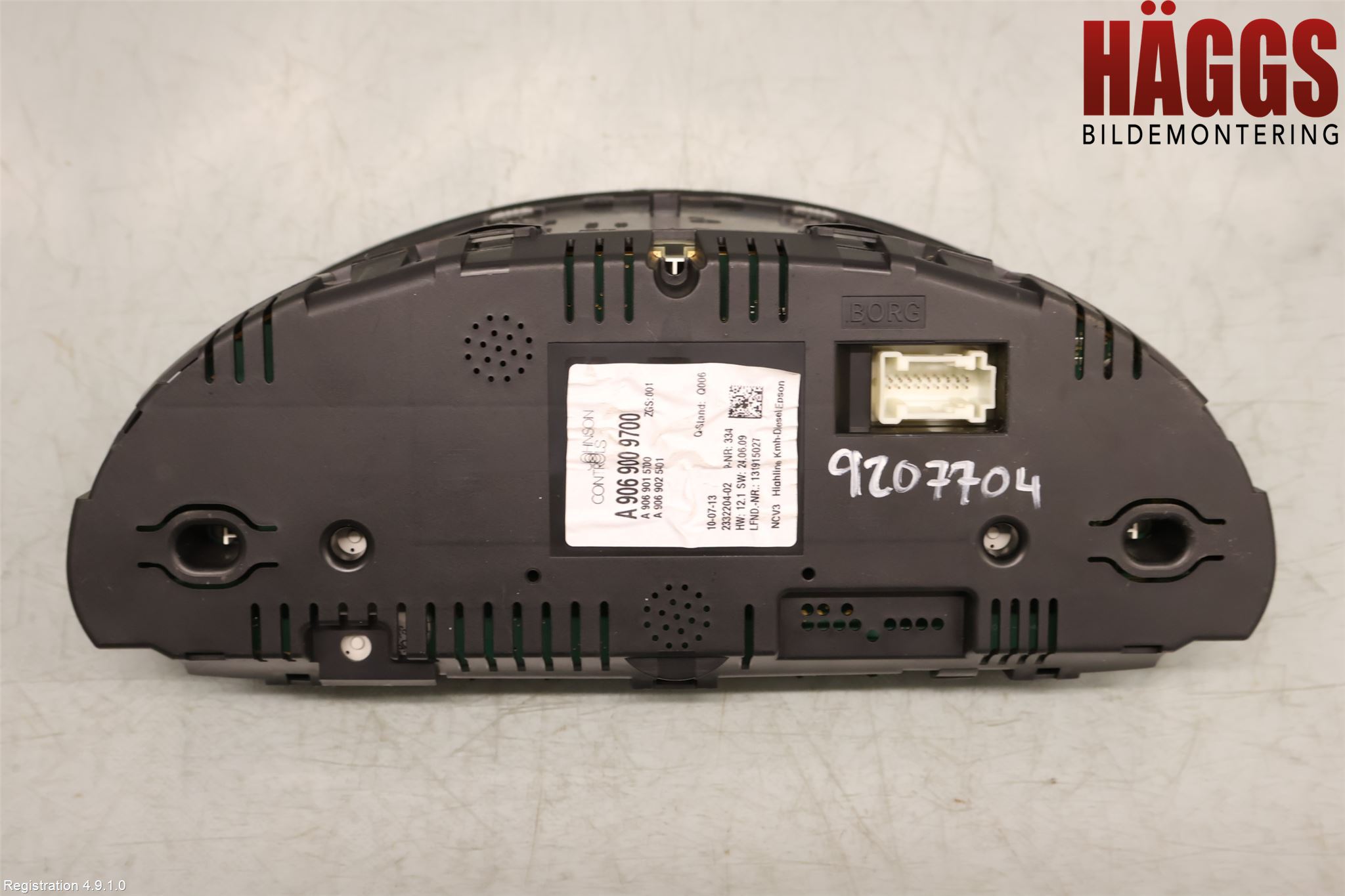 Mercedes-Benz MB SPRINTER (W906) 06-18 Instrument Komb