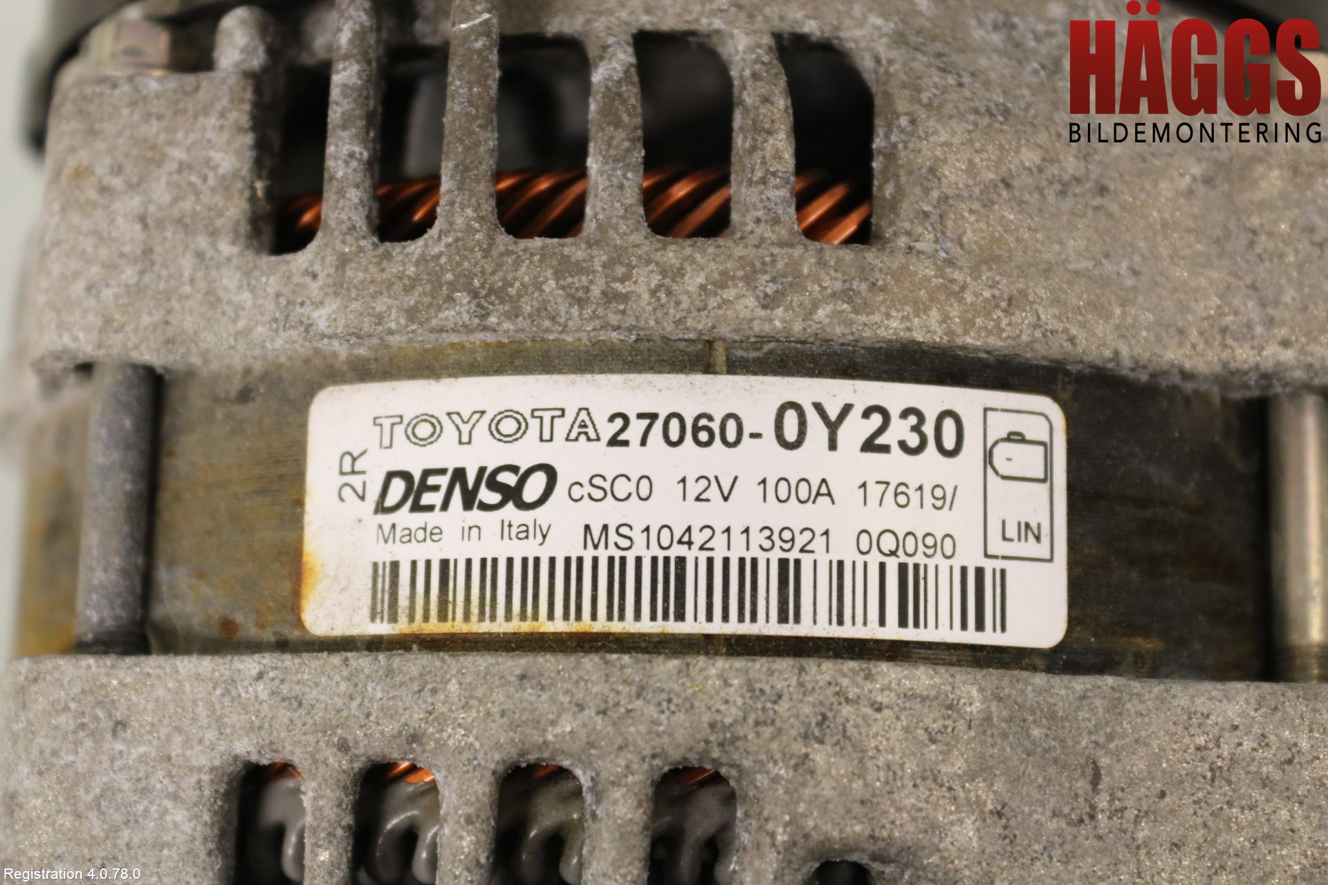 Toyota COROLLA 19- Generator