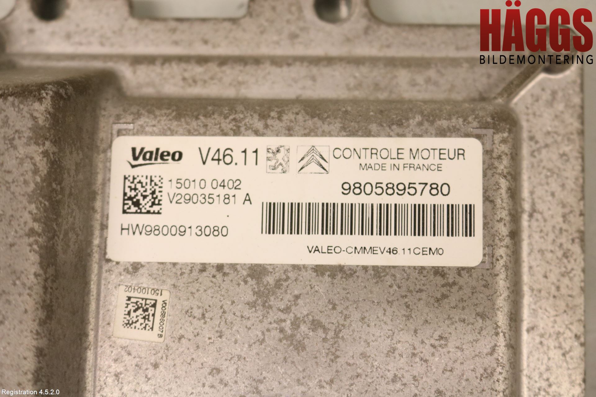 Citroen C4 CACTUS 14-20 Styrenhet Insprut Bensin