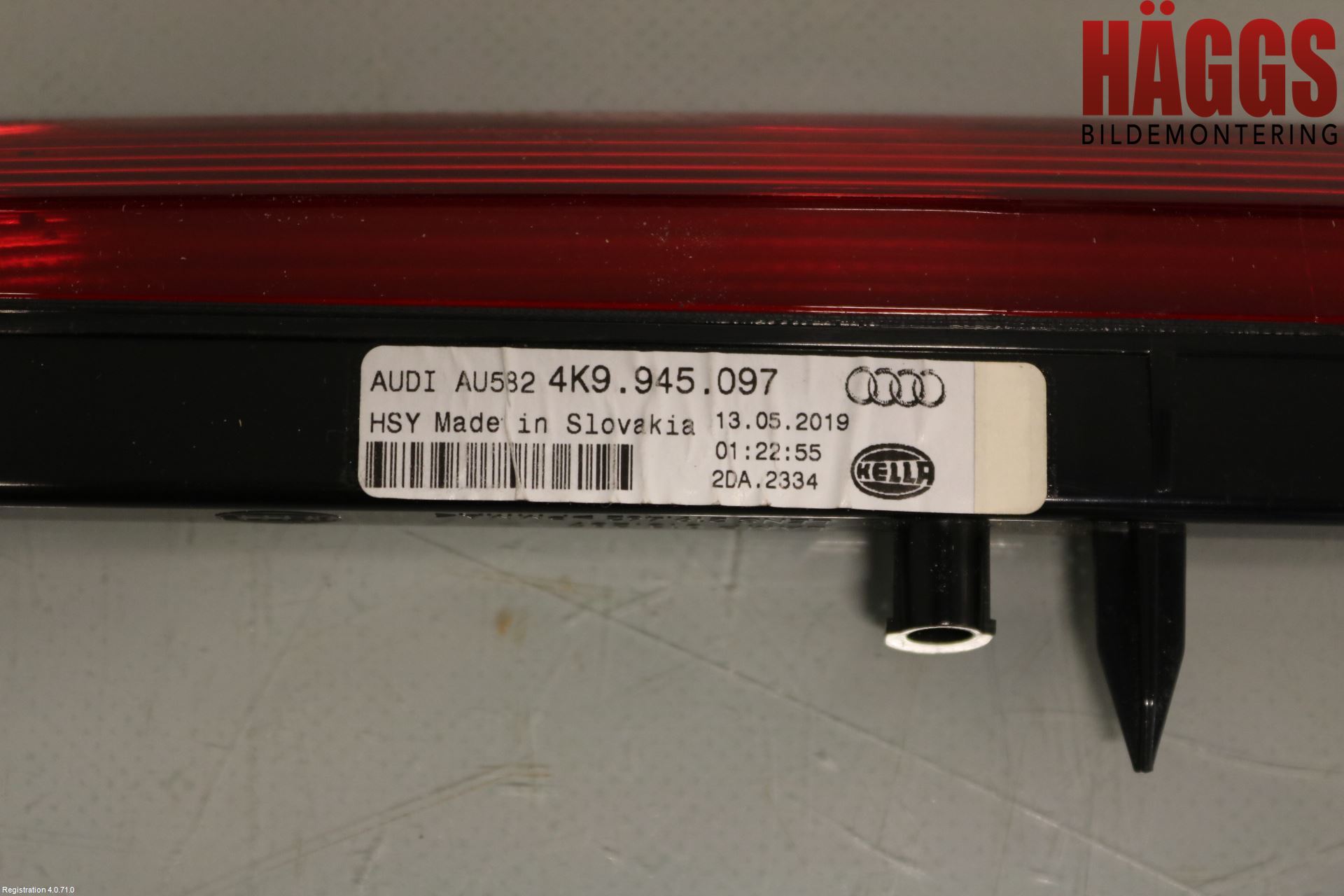 Audi A6 F2/C8 19- Bromsljus Bakruta