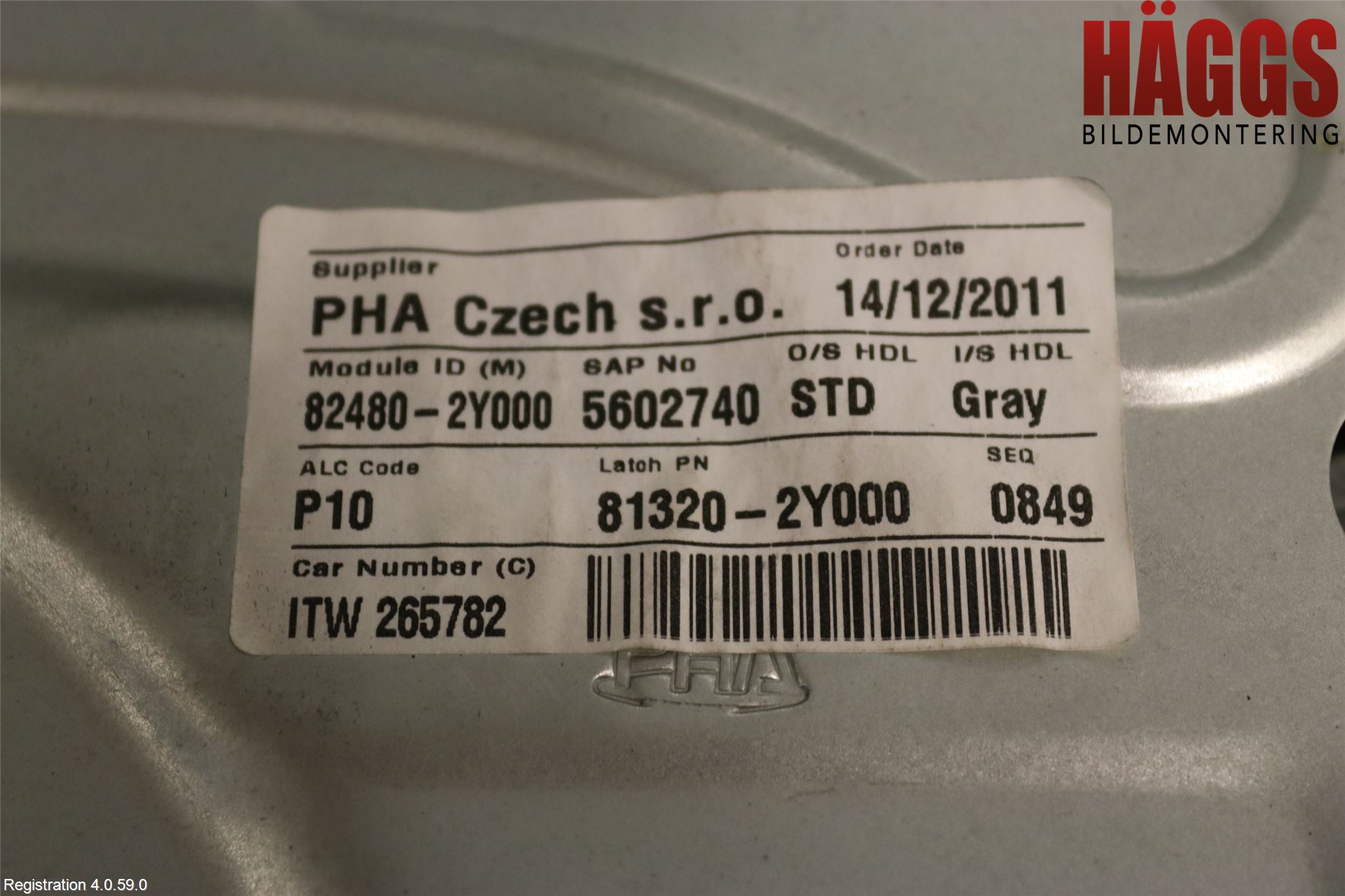 Hyundai ix35 Fönsterhissmekanism