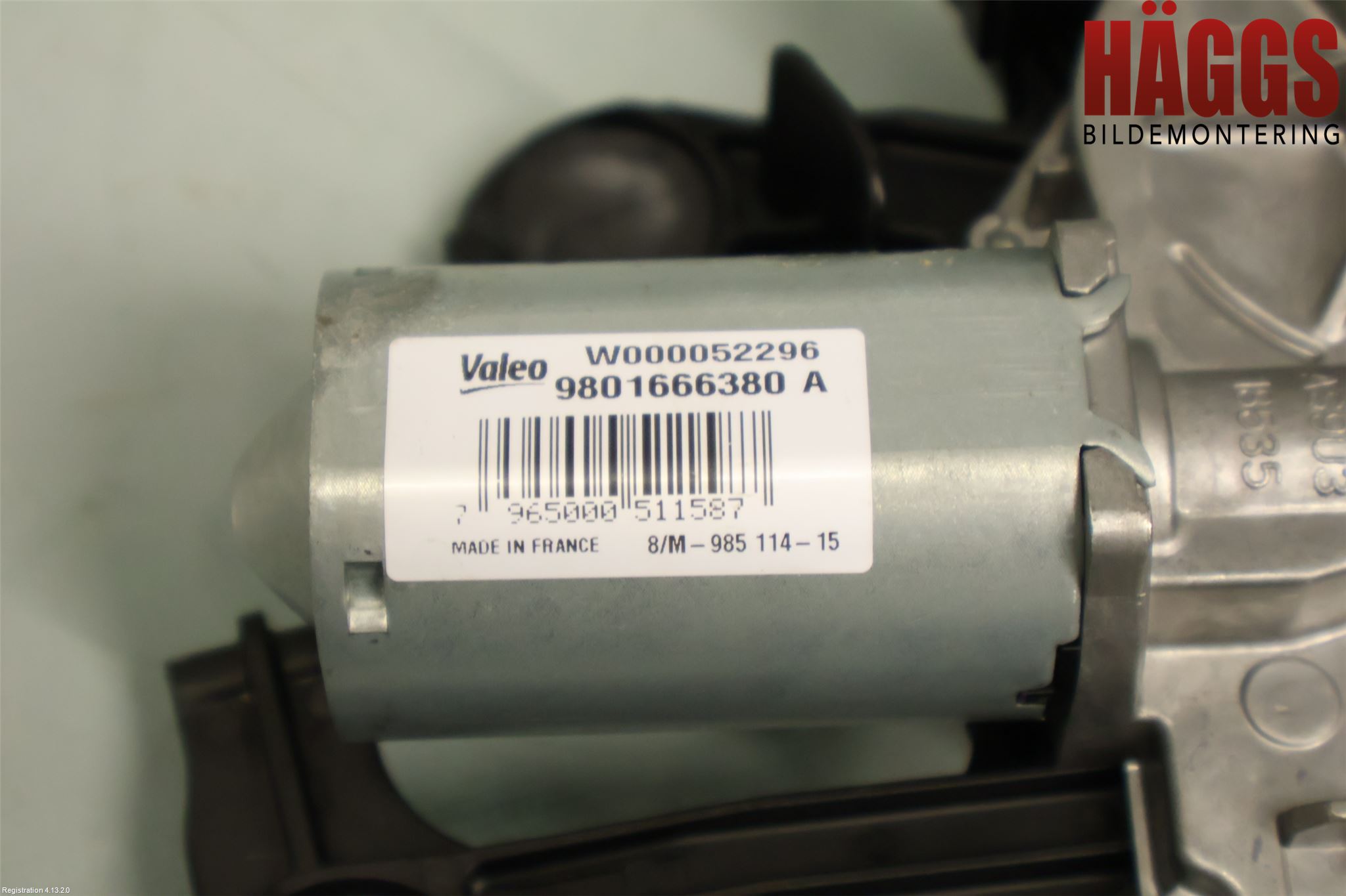 Citroen C4 CACTUS 14-20 Torkarmotor Baklucka
