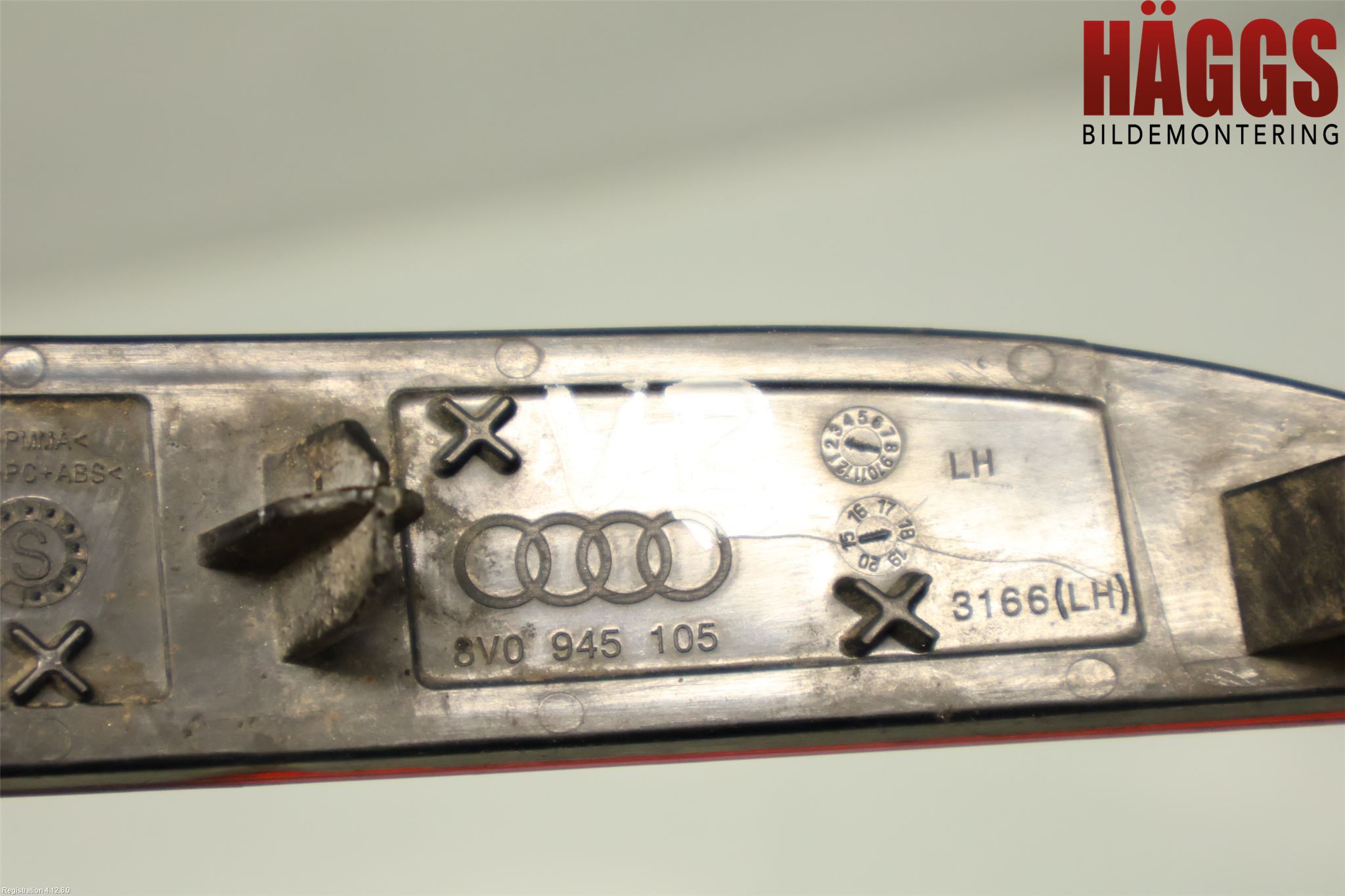 Audi A3/S3 8V 13-20 Dimljus/Reflex Bak