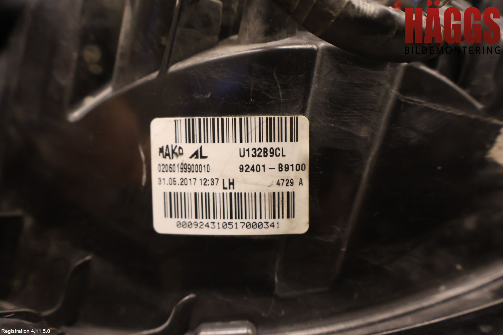 Hyundai i10 BA 17-20 Bakljus Vänster