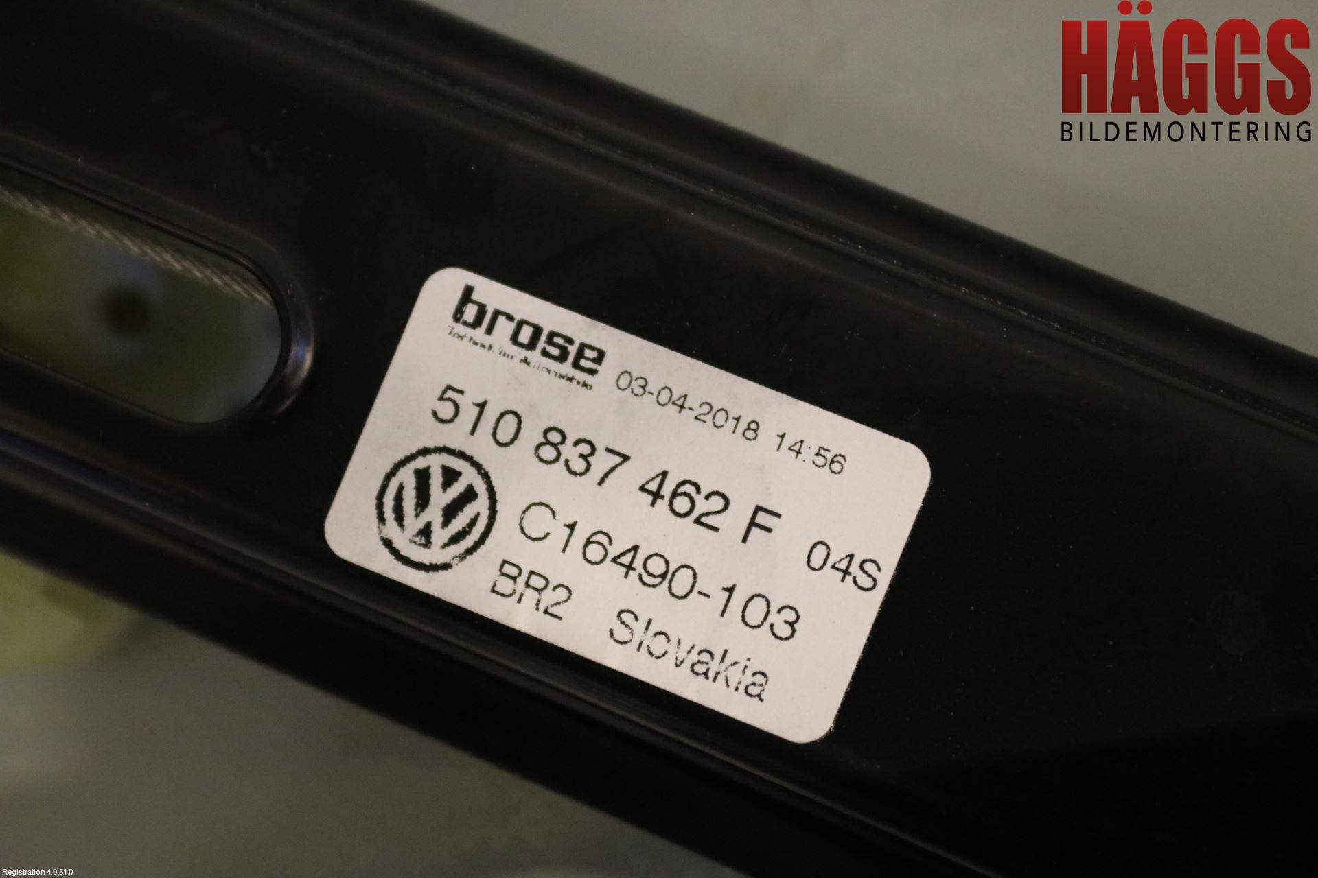 Volkswagen VW GOLF / E-GOLF VII 13-20 Fönsterhissmekanism