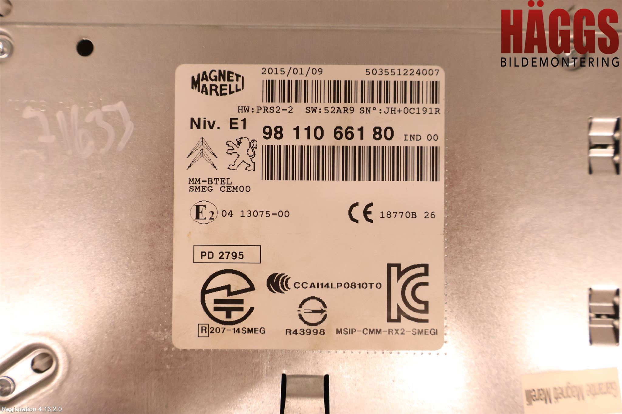 Peugeot 208 12-15 Cd Radio - Multimediapanel