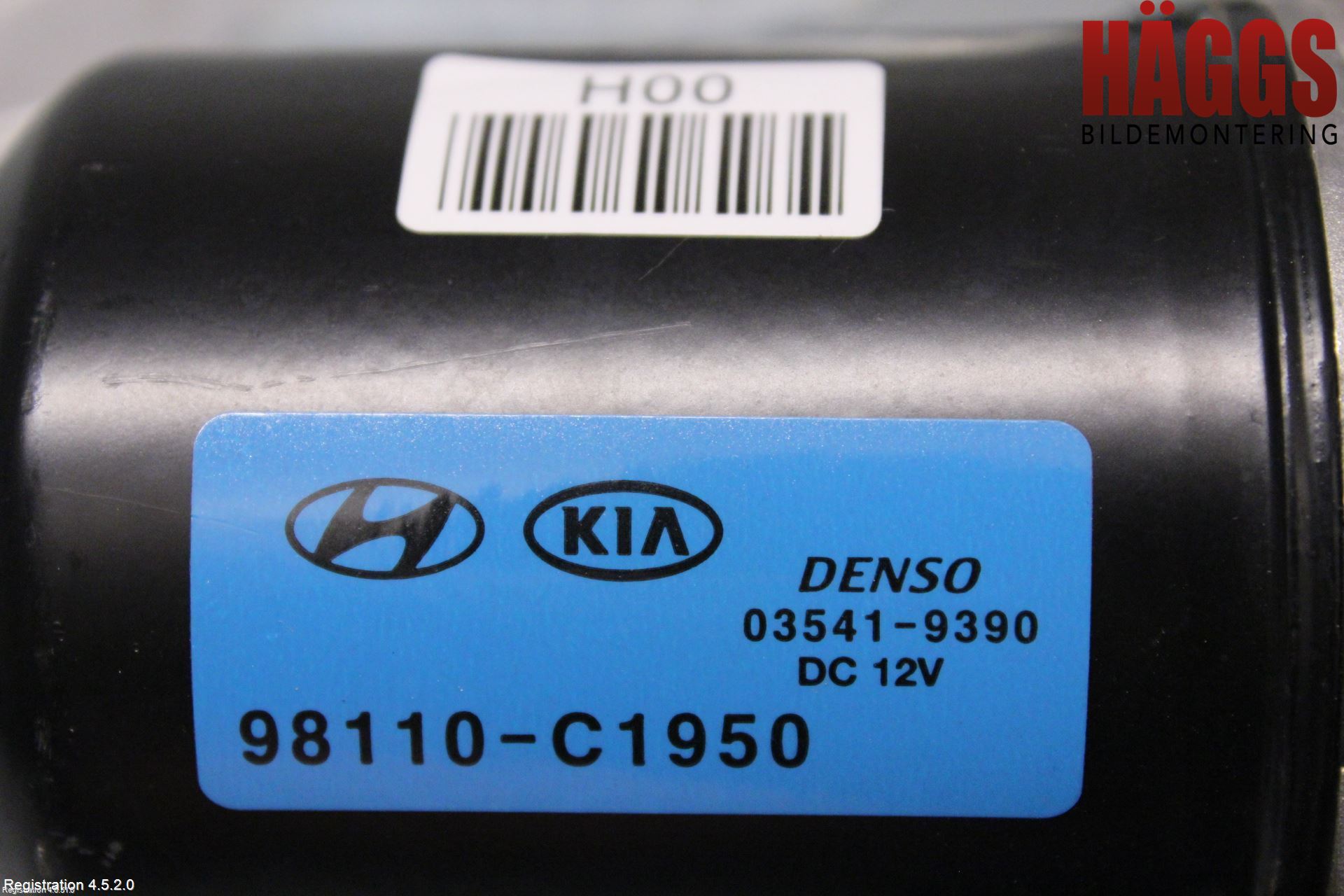 Kia STONIC 18->> Torkarmotor Vindruta
