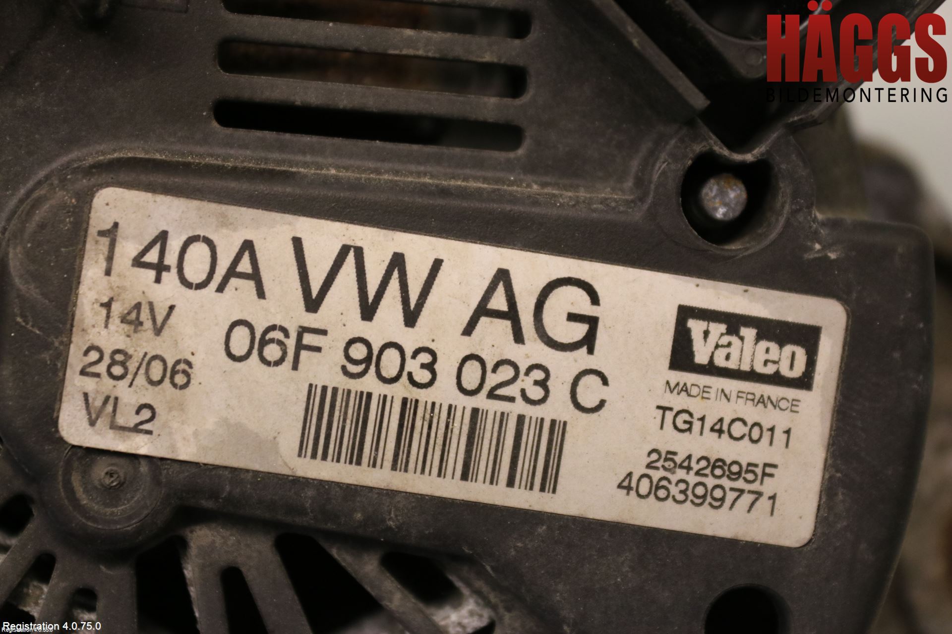 Volkswagen VW GOLF V 04-09 Generator