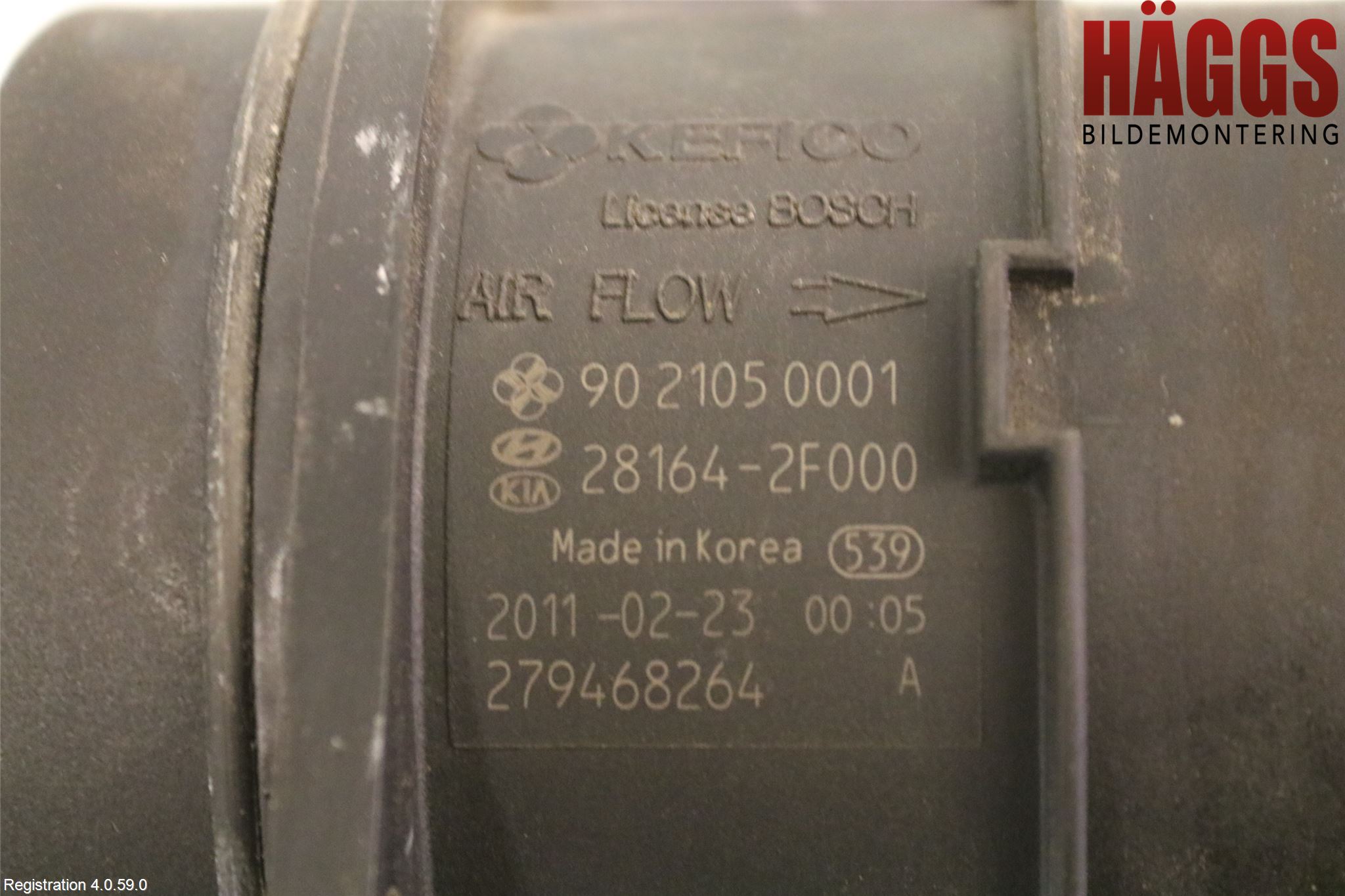 Hyundai SANTA FE  06-12 Injluftmassamätare