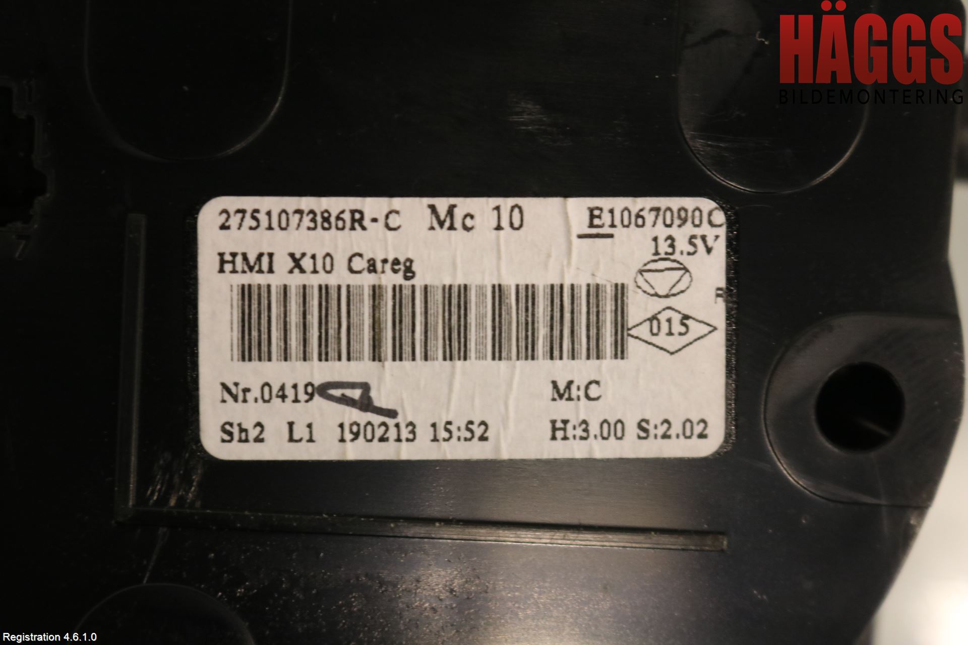 Renault ZOE/E-TECH 13- Ac Styrenhet Ac Manöveren