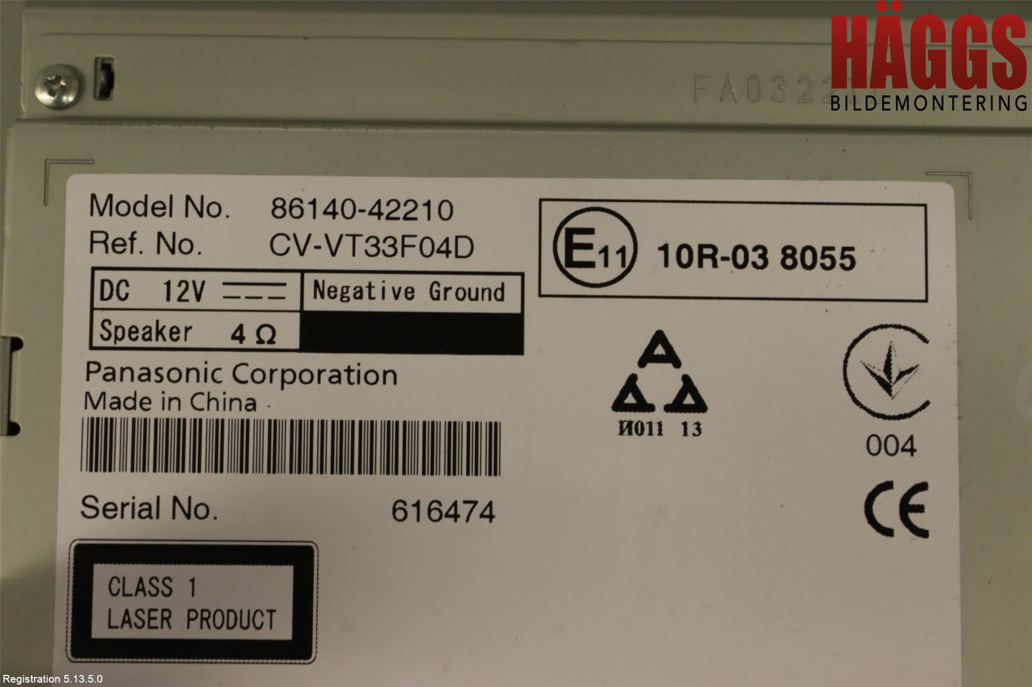 Toyota RAV4 13-18 Cd Radio - Multimediapanel